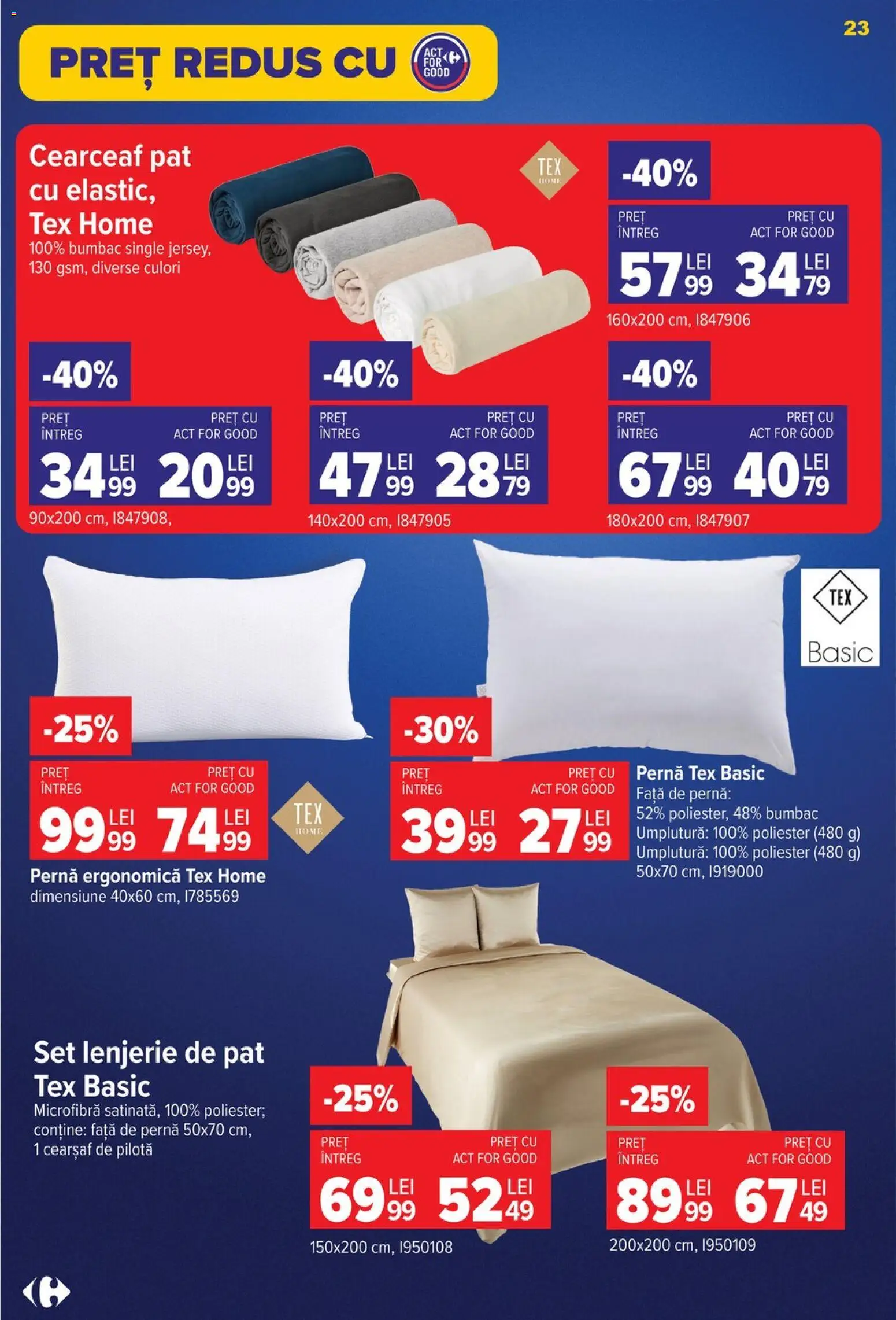 Catalog Carrefour 26 August - 7 Septembrie 2026 | Pagina 24 | Produse: Pat, Pernă, Pilotă, Față de pernă