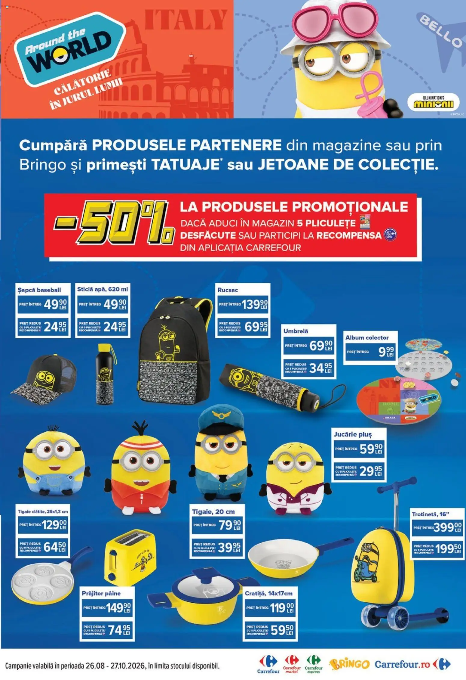 Catalog Carrefour 26 August - 7 Septembrie 2026 | Pagina 3 | Produse: Șapcă, Tigaie, Pâine, Rucsac