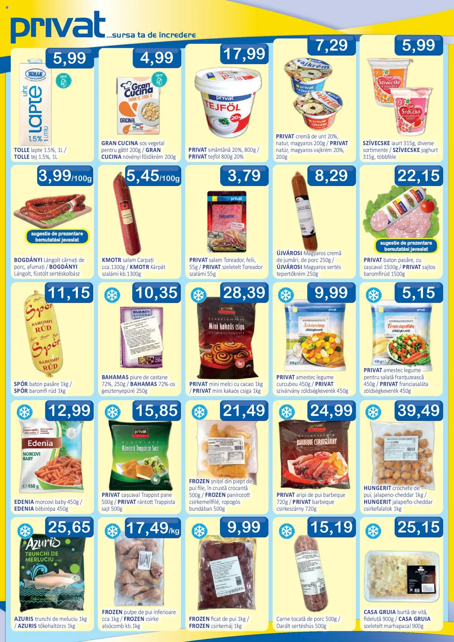 Catalog CBA 14 - 27 August 2026 | Pagina 2 | Produse: Cașcaval, Crochete, Lapte, Cârnați