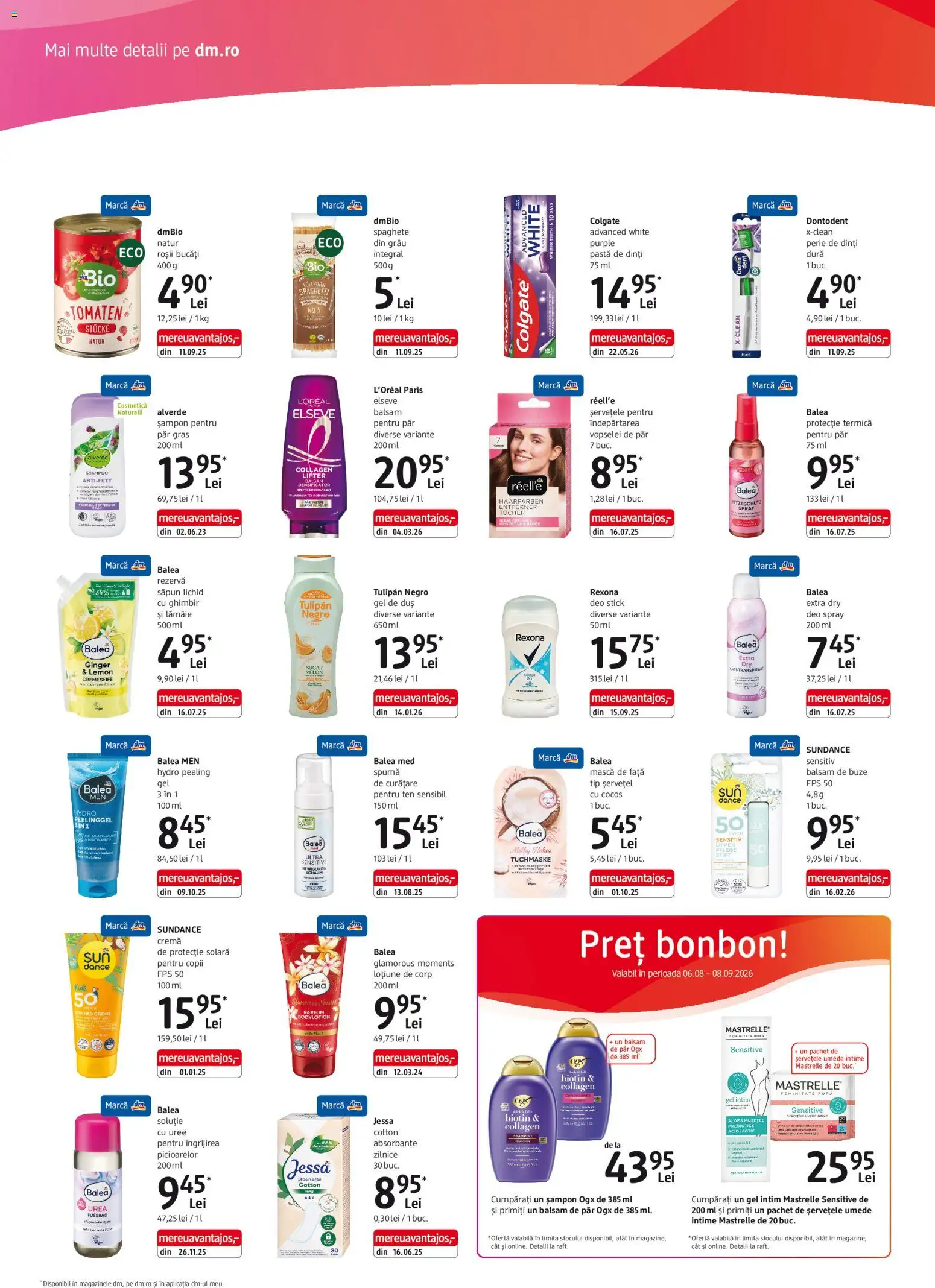 Catalog DM Drogerie Markt 6 August - 7 Septembrie 2026 | Pagina 2 | Produse: Deo spray, Balsam de buze, Șervețele umede, Tip