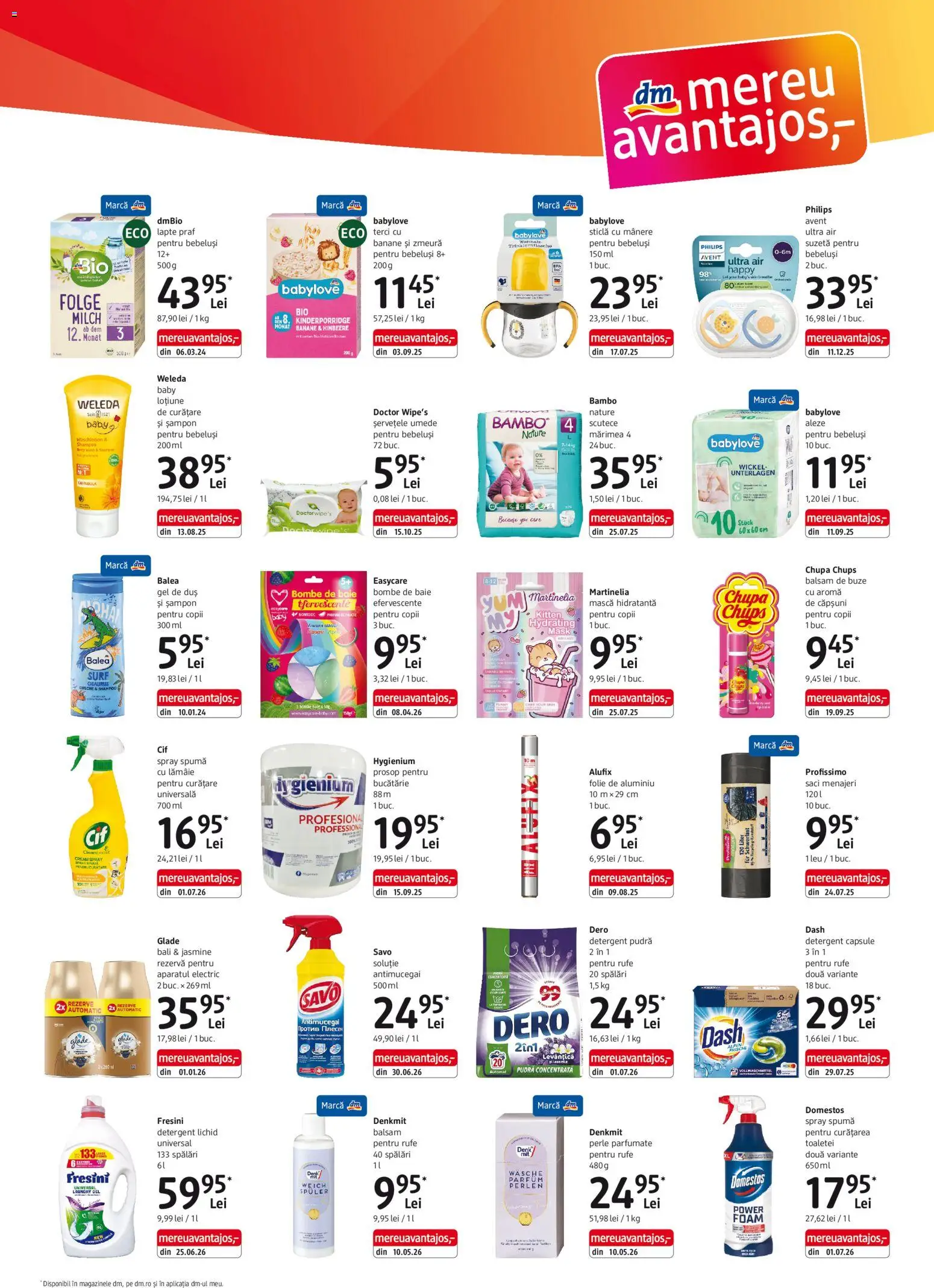 Catalog DM Drogerie Markt 6 August - 7 Septembrie 2026 | Pagina 3 | Produse: Mânere, Perle, Bucătărie, Șampon