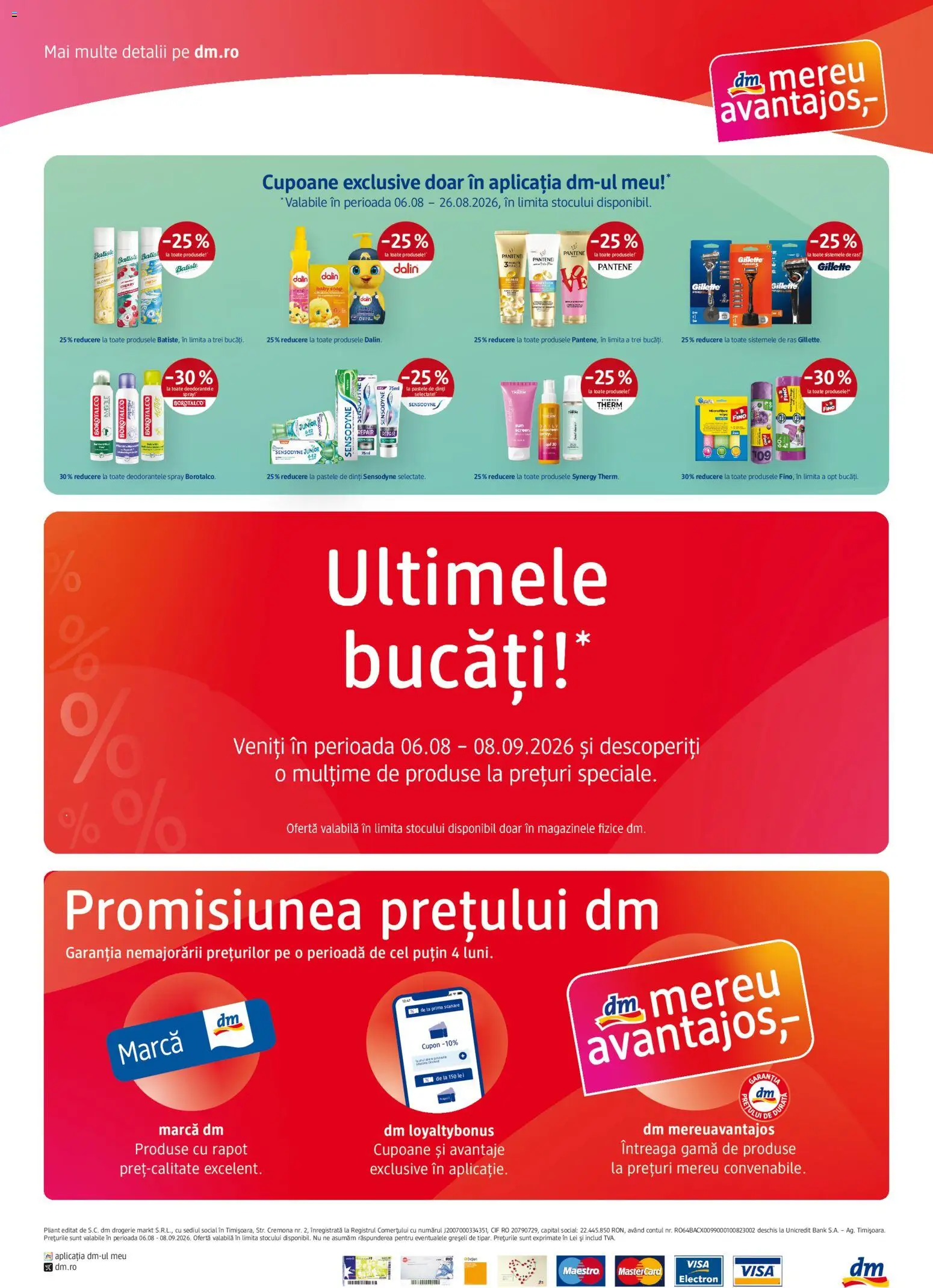 Catalog DM Drogerie Markt 6 August - 7 Septembrie 2026 | Pagina 4 | Produse: Baby, Cif