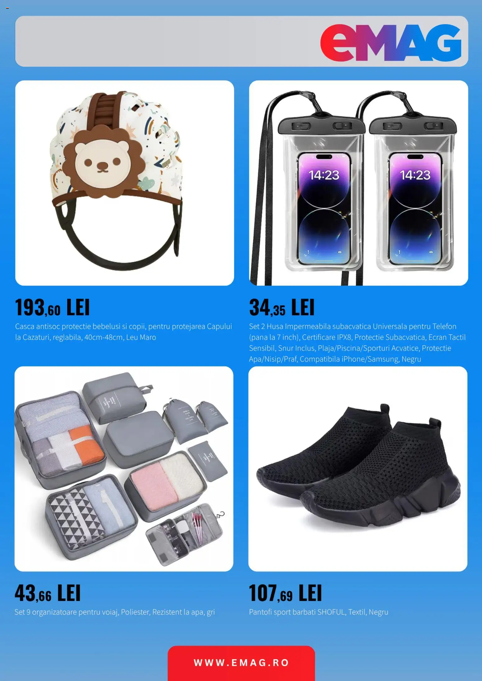 Catalog eMag 18 - 23 August 2026 | Pagina 5 | Produse: Telefon, Pantofi, Sport