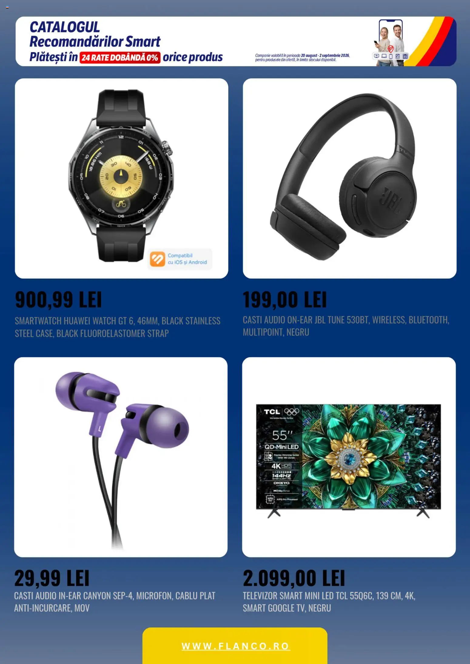 Catalog Flanco 20 August - 1 Septembrie 2026 | Pagina 5 | Produse: Televizor, Cablu, Smartwatch, Black