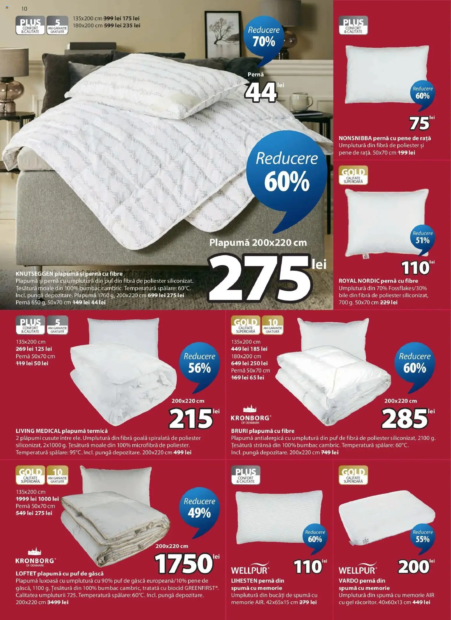 Catalog JYSK 4 - 23 August 2026 | Pagina 10 | Produse: Memorie, Pungă, Pernă, Plapumă