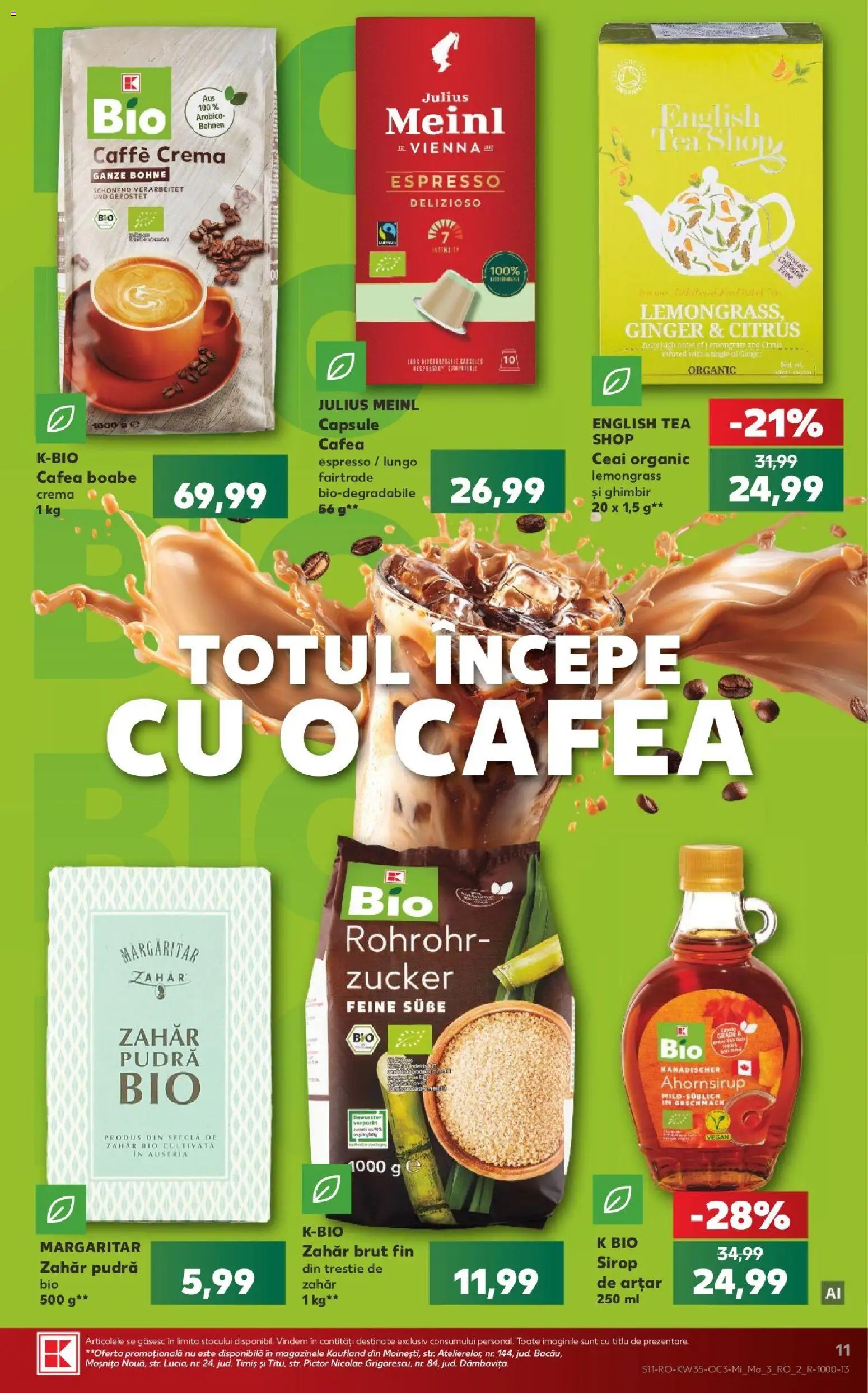 Catalog Kaufland 26 - 31 August 2026 | Pagina 11 | Produse: Cremă, Ceai, Zahăr, Sfeclă