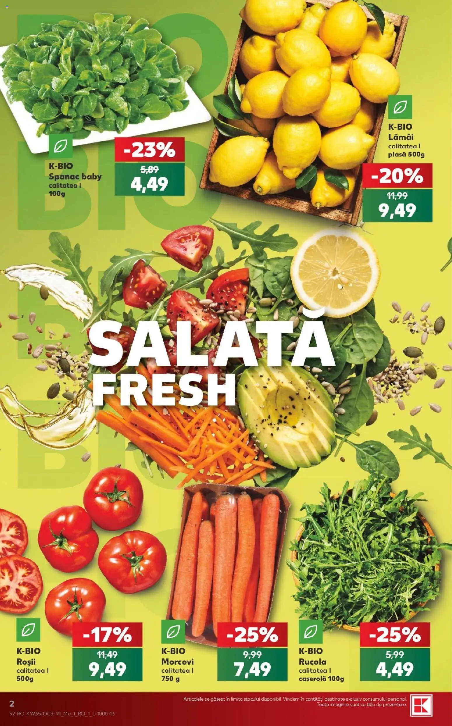 Catalog Kaufland 26 - 31 August 2026 | Pagina 2 | Produse: Lamai, Caserola, Morcovi, Salată