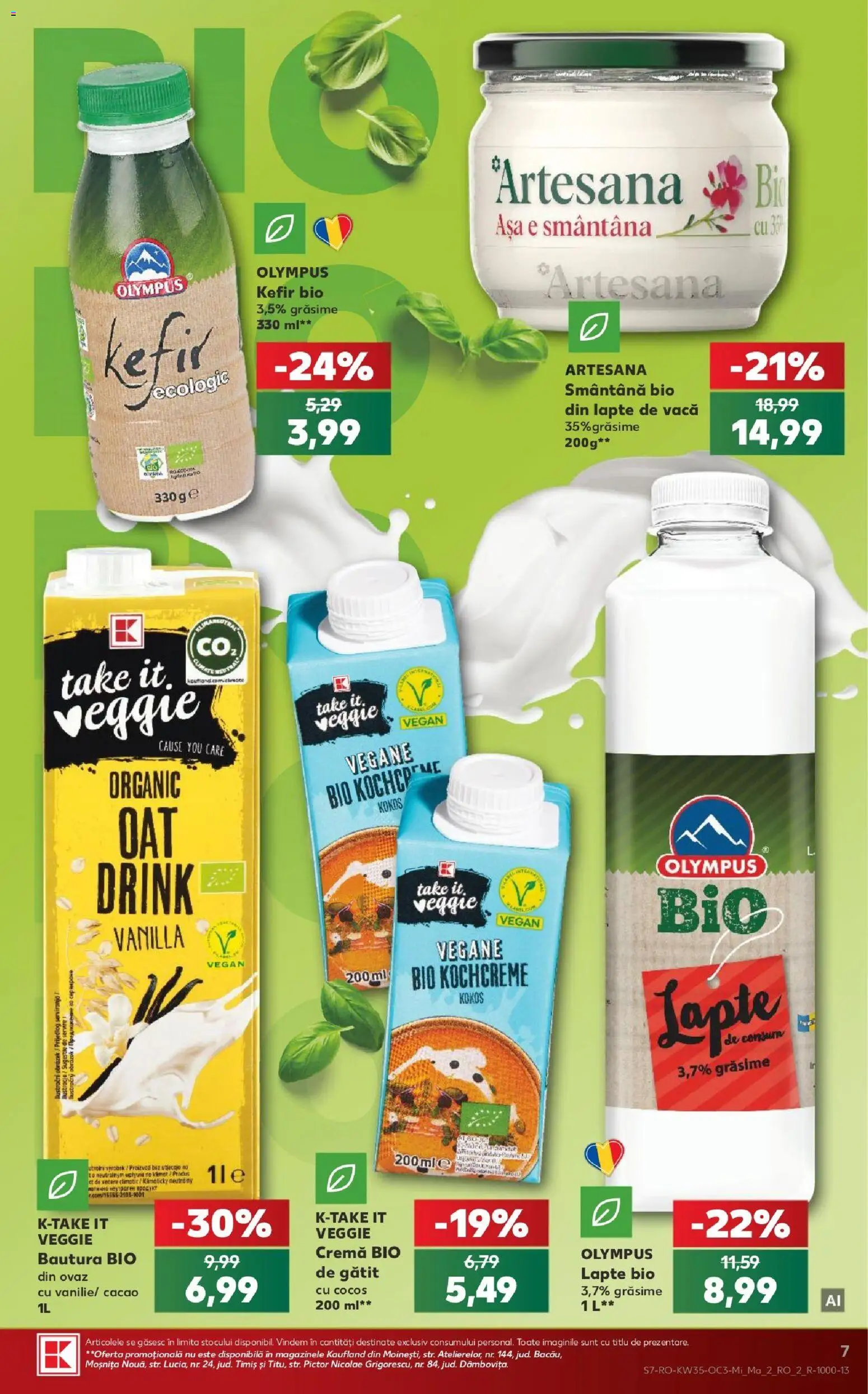 Catalog Kaufland 26 - 31 August 2026 | Pagina 7 | Produse: Bio, Cremă, Kefir, Cacao