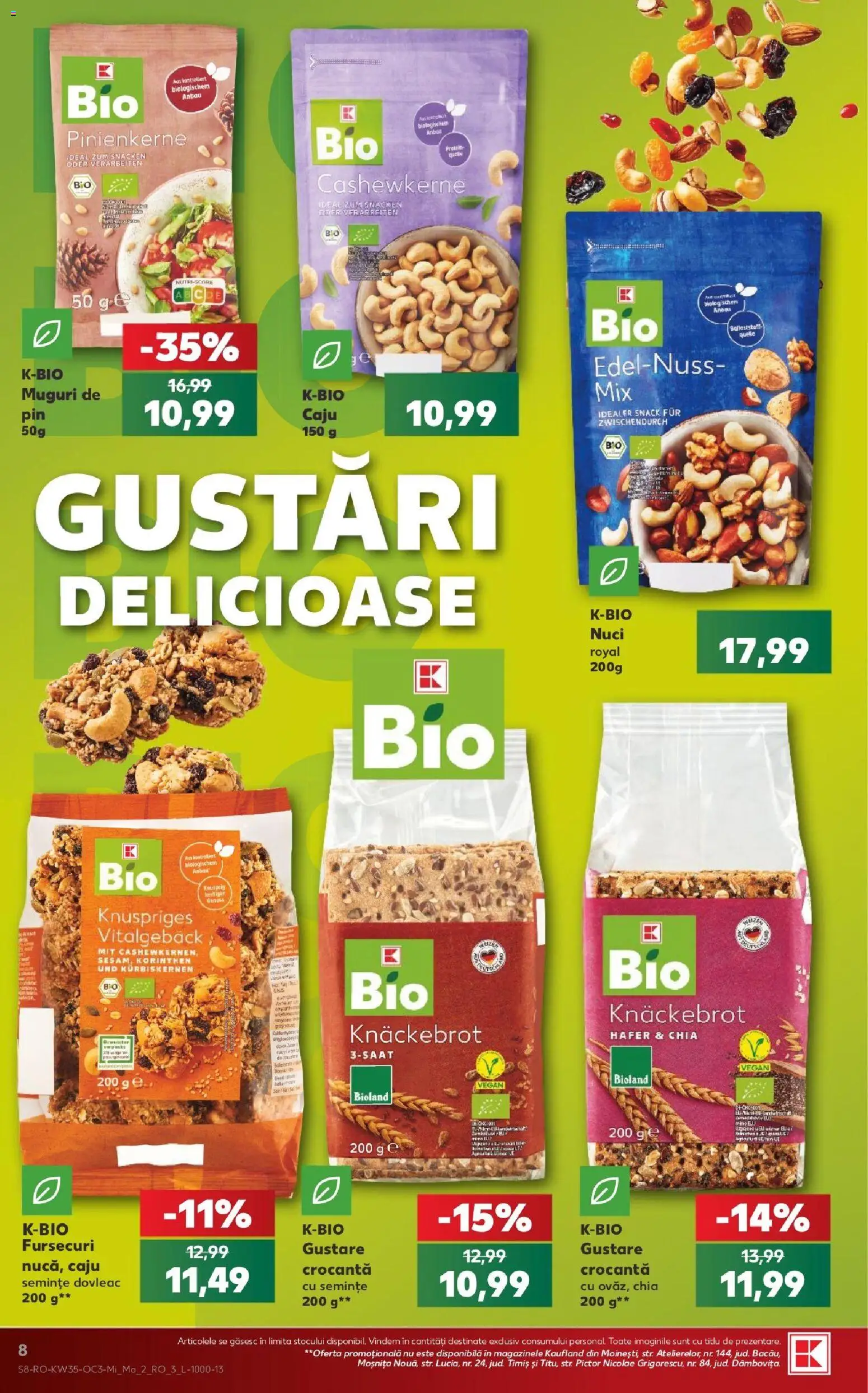 Catalog Kaufland 26 - 31 August 2026 | Pagina 8 | Produse: Dovleac, Semințe, Caju, Nuci