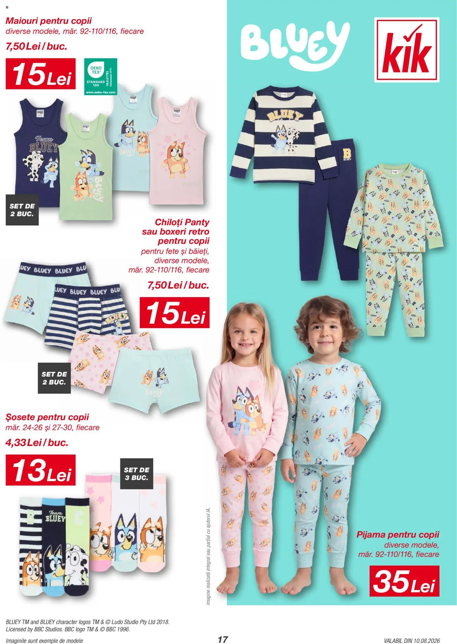 Catalog Kik 10 August - 5 Septembrie 2026 | Pagina 17 | Produse: Pijamă, Chiloți, Șosete, Boxeri