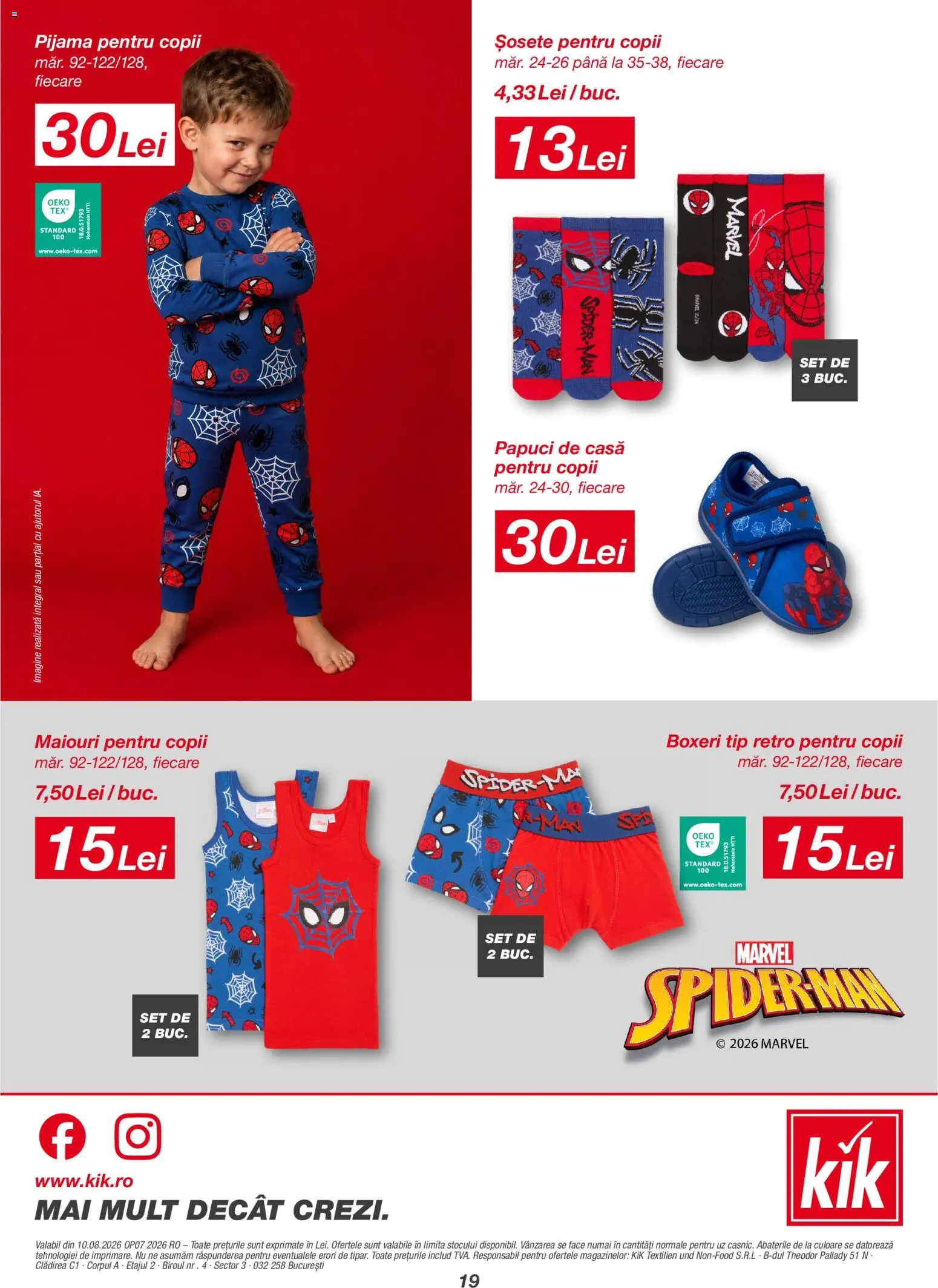 Catalog Kik 10 August - 5 Septembrie 2026 | Pagina 19 | Produse: Tip, Șosete, Boxeri, Papuci