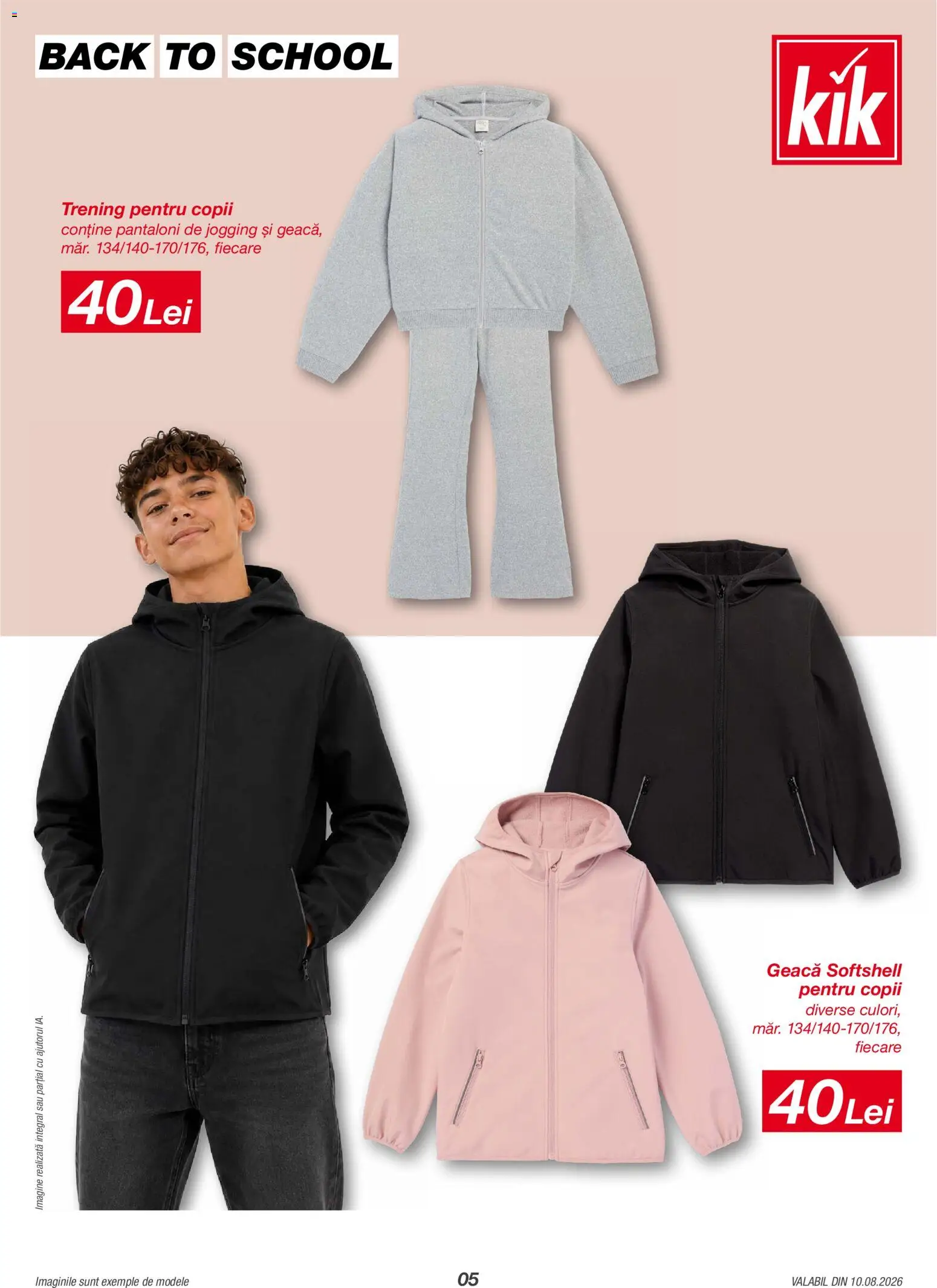 Catalog Kik 10 August - 5 Septembrie 2026 | Pagina 5 | Produse: Trening, Geacă, Pantaloni