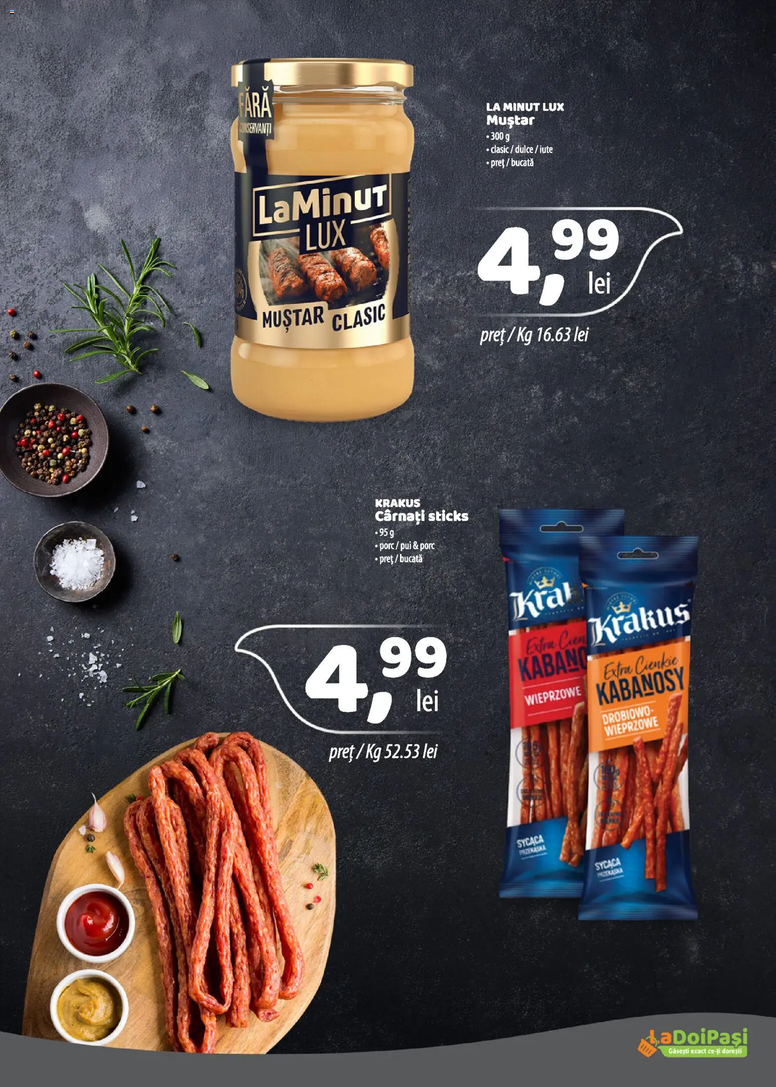 Catalog LaDoiPași 16 - 30 August 2026 | Pagina 3 | Produse: Pui, Lux, Muștar, Cârnați
