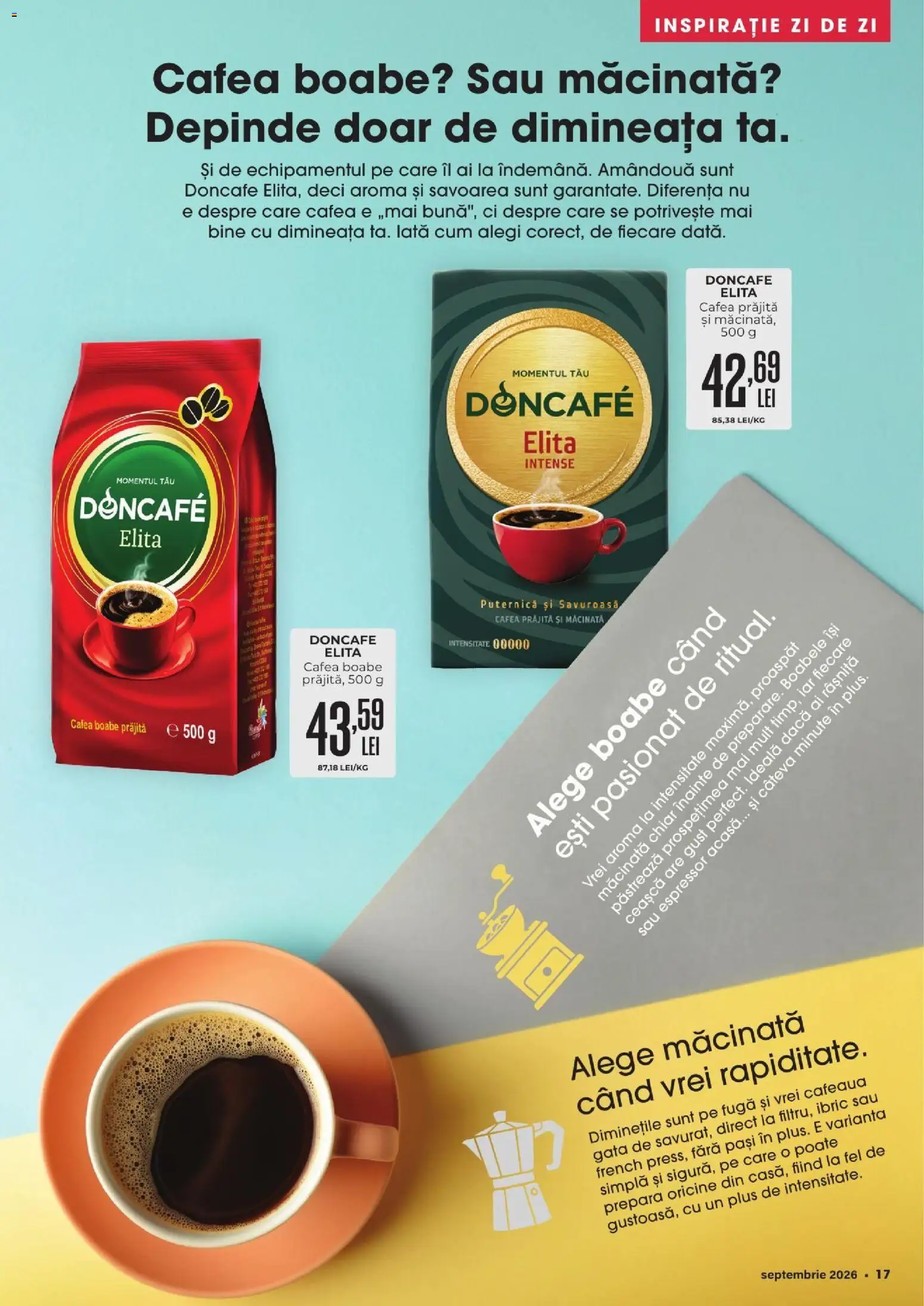Catalog Mega Image 27 August - 28 Septembrie 2026 | Pagina 17 | Produse: Doncafe, Cafea, Intense, Plus