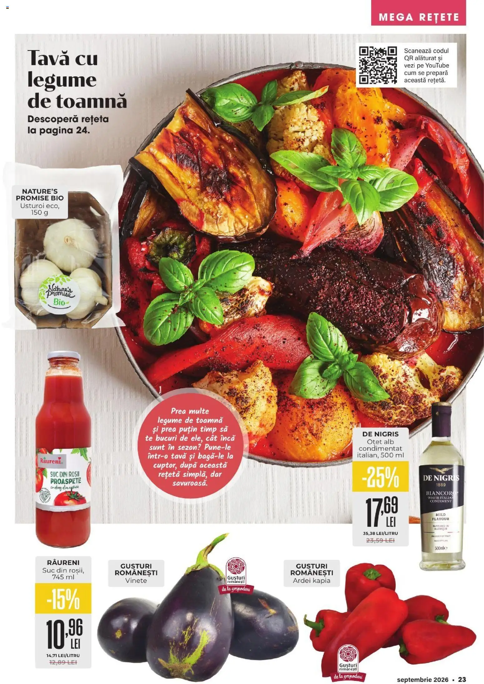 Catalog Mega Image 27 August - 28 Septembrie 2026 | Pagina 23 | Produse: Bio, Ardei, Suc, Legume