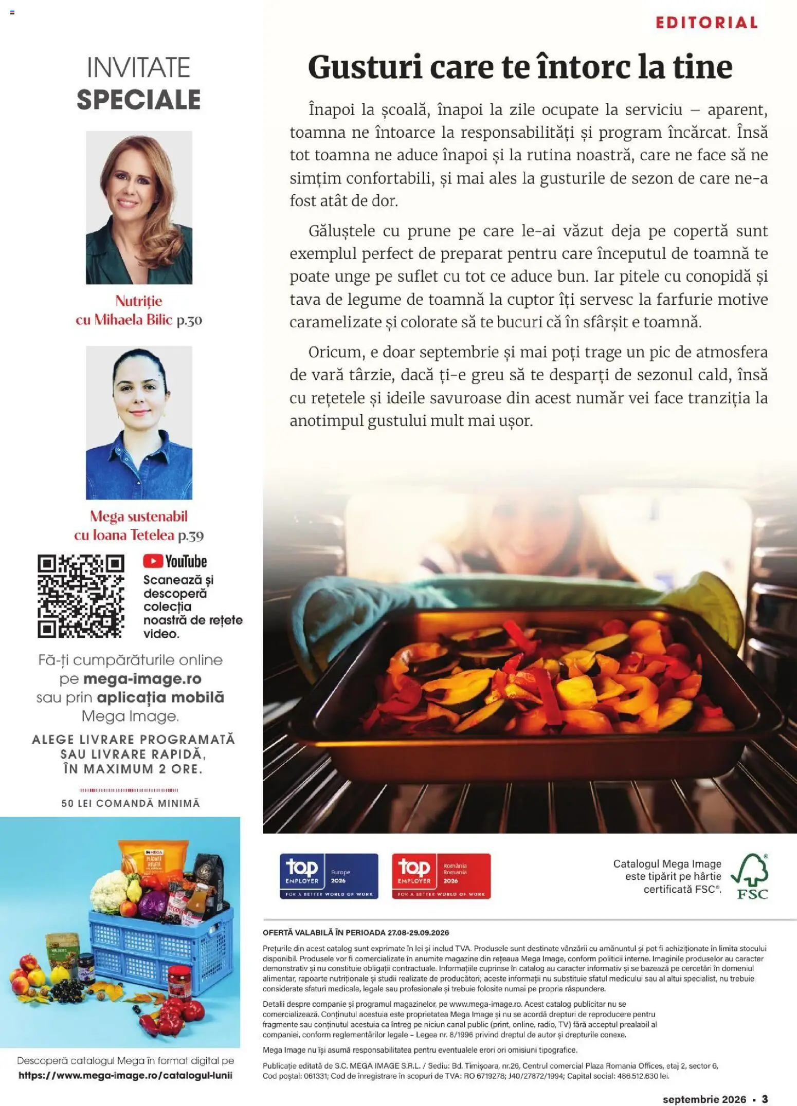 Catalog Mega Image 27 August - 28 Septembrie 2026 | Pagina 3 | Produse: Tava, Cuptor, Farfurie, Legume