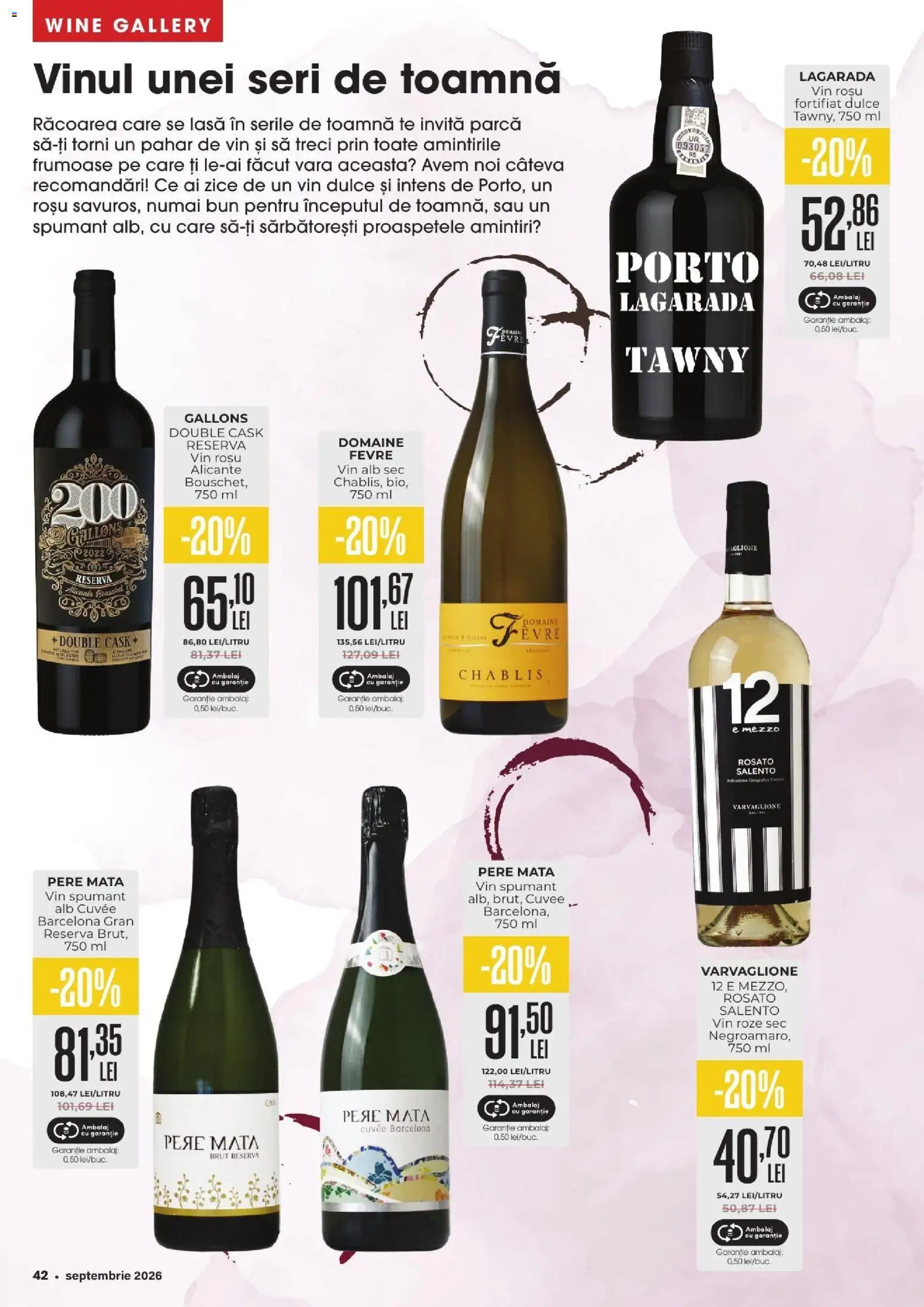Catalog Mega Image 27 August - 28 Septembrie 2026 | Pagina 42 | Produse: Vin rosu, Vin alb, Vin spumant, Pere
