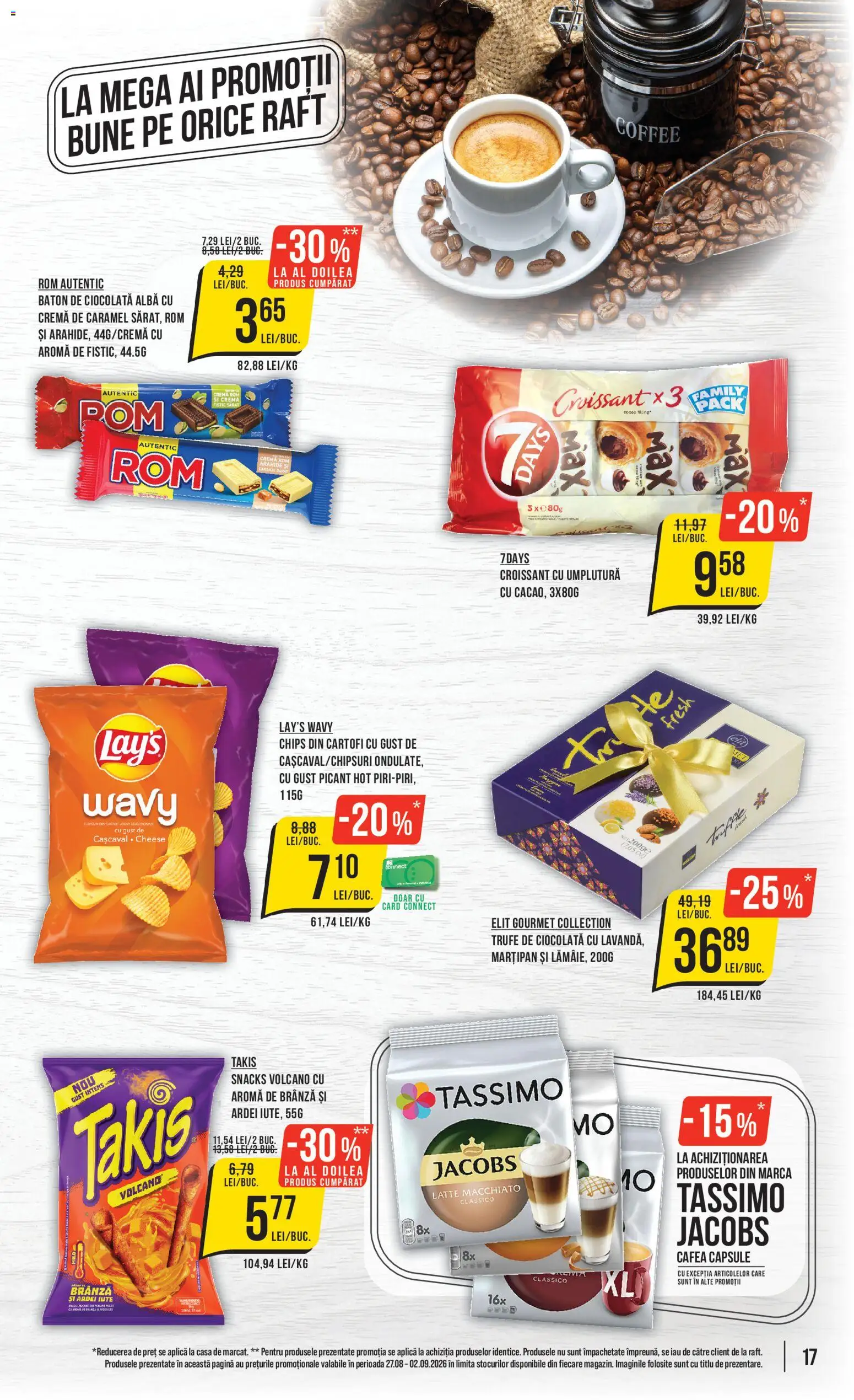 Catalog Mega Image 27 August - 1 Septembrie 2026 | Pagina 17 | Produse: Croissant, Baton de ciocolata, Raft, Brânză