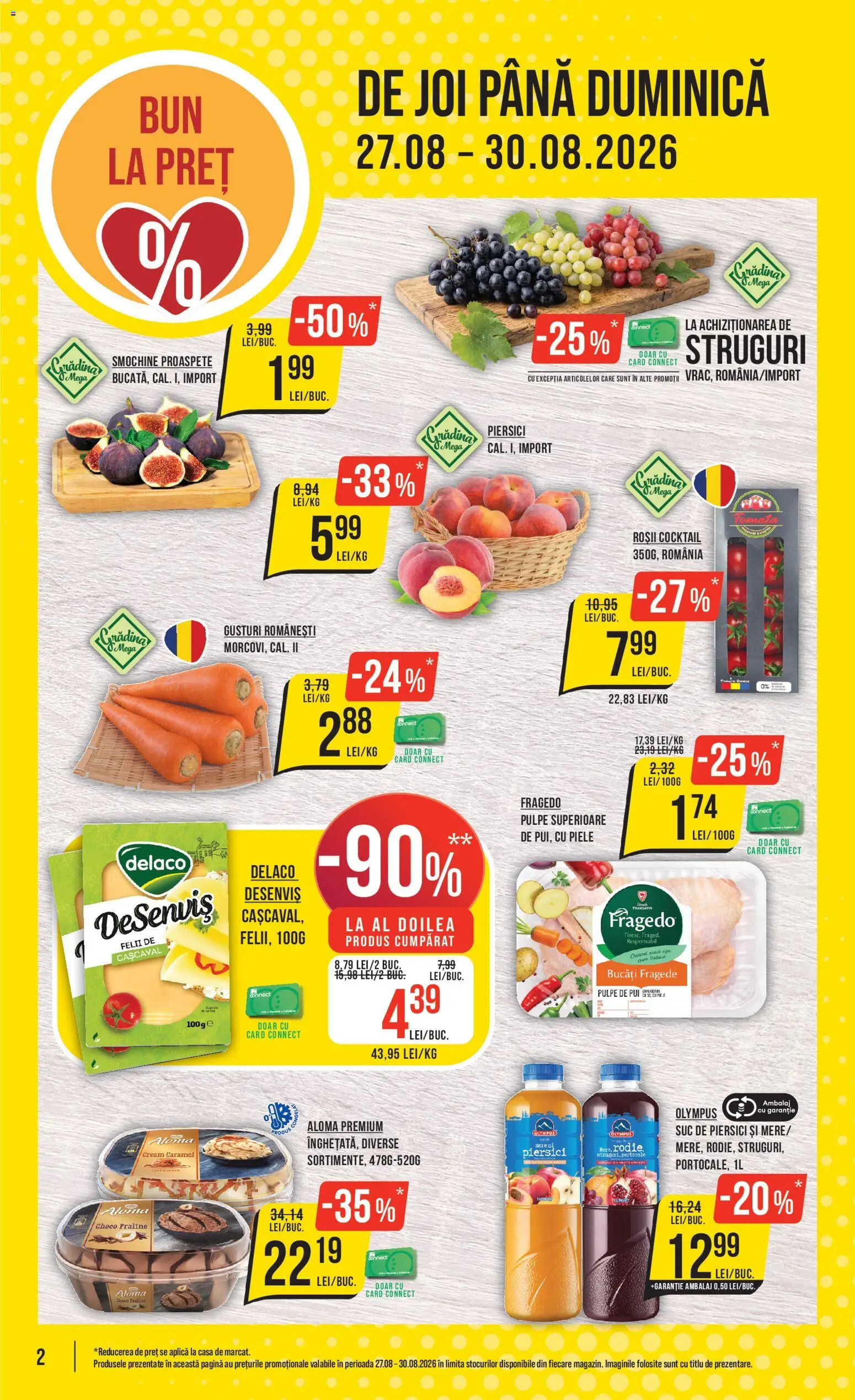 Catalog Mega Image 27 August - 1 Septembrie 2026 | Pagina 2 | Produse: Pui, Praline, Mere, Piersici