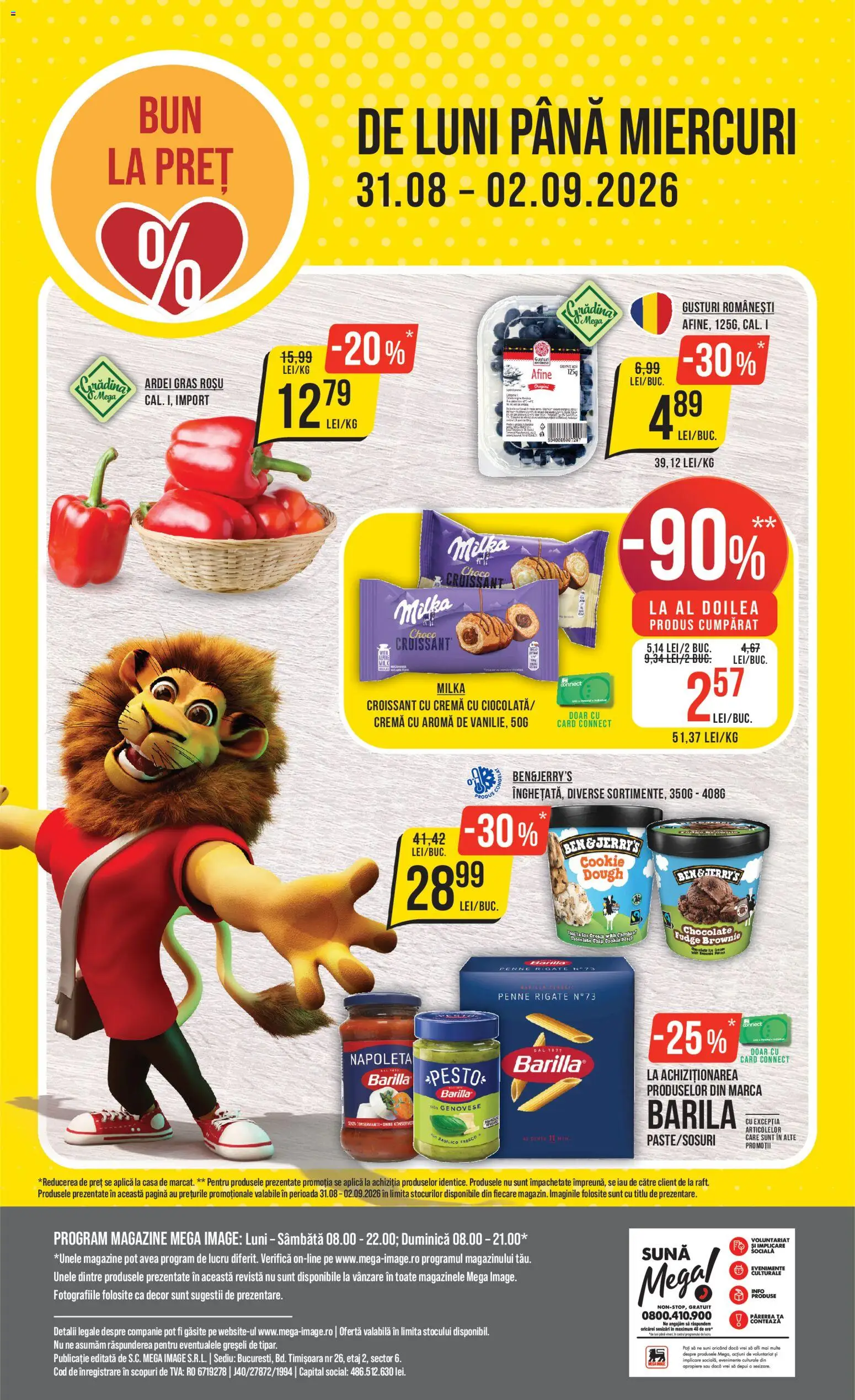 Catalog Mega Image 27 August - 1 Septembrie 2026 | Pagina 24 | Produse: Afine, Barilla, Ardei, Cremă
