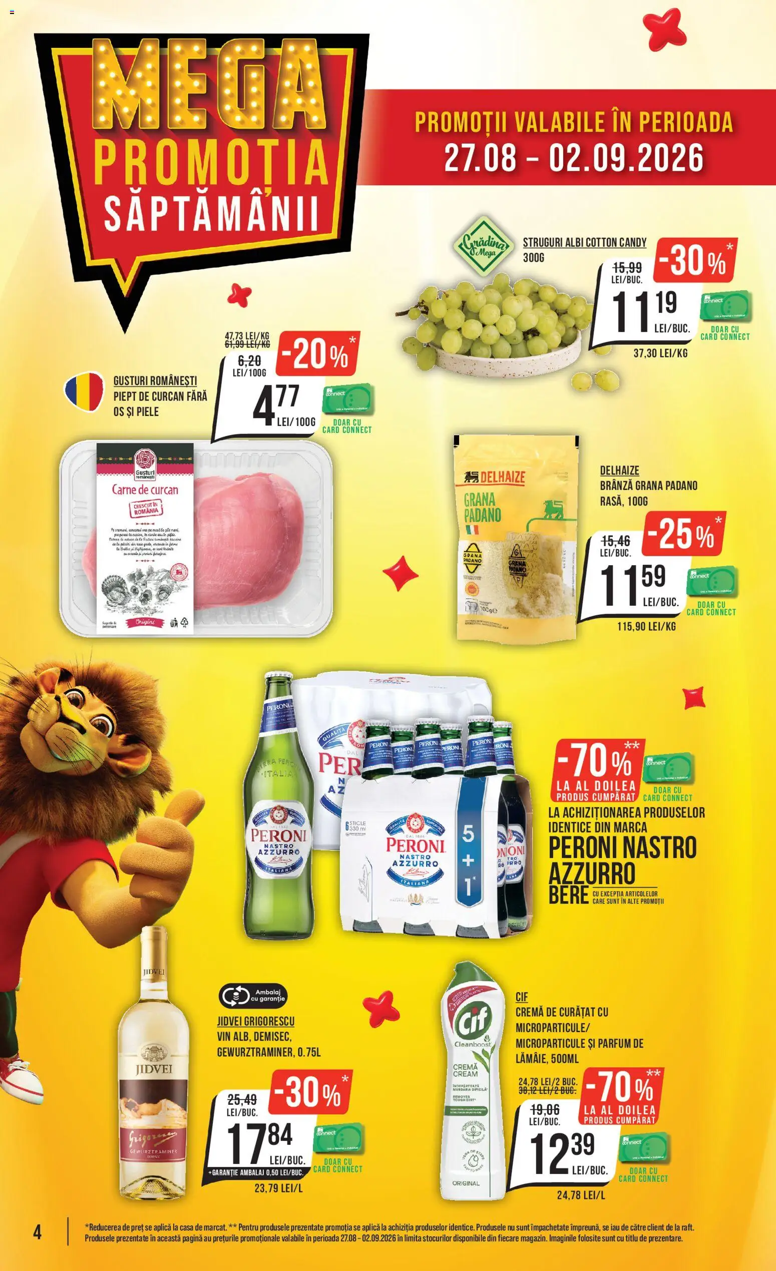 Catalog Mega Image 27 August - 1 Septembrie 2026 | Pagina 4 | Produse: Parfum, Piept de curcan, Cremă, Bere