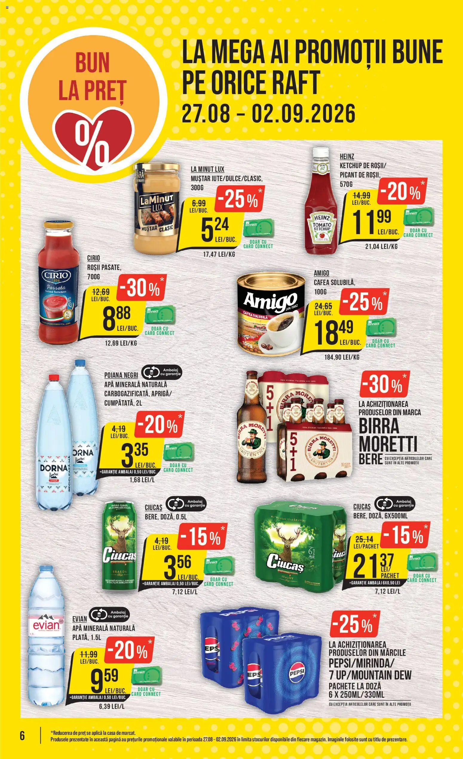 Catalog Mega Image 27 August - 1 Septembrie 2026 | Pagina 6 | Produse: Raft, Bere, Cirio, Muștar