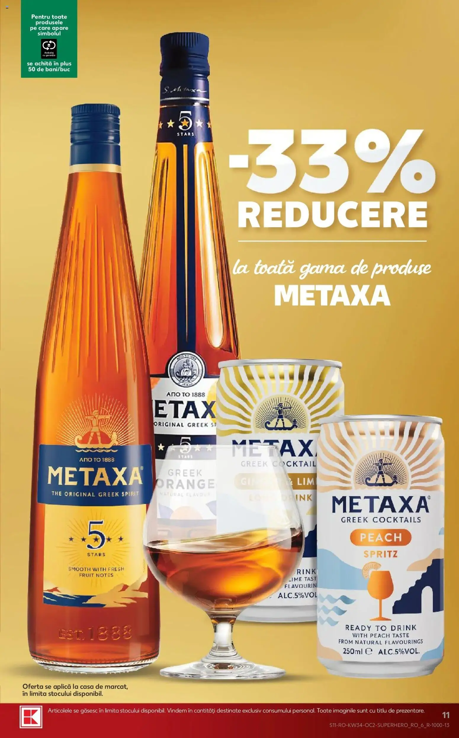 Catalog Kaufland 19 - 24 August 2026 | Pagina 11 | Produse: Lime, Aplică, Metaxa, Cocktail