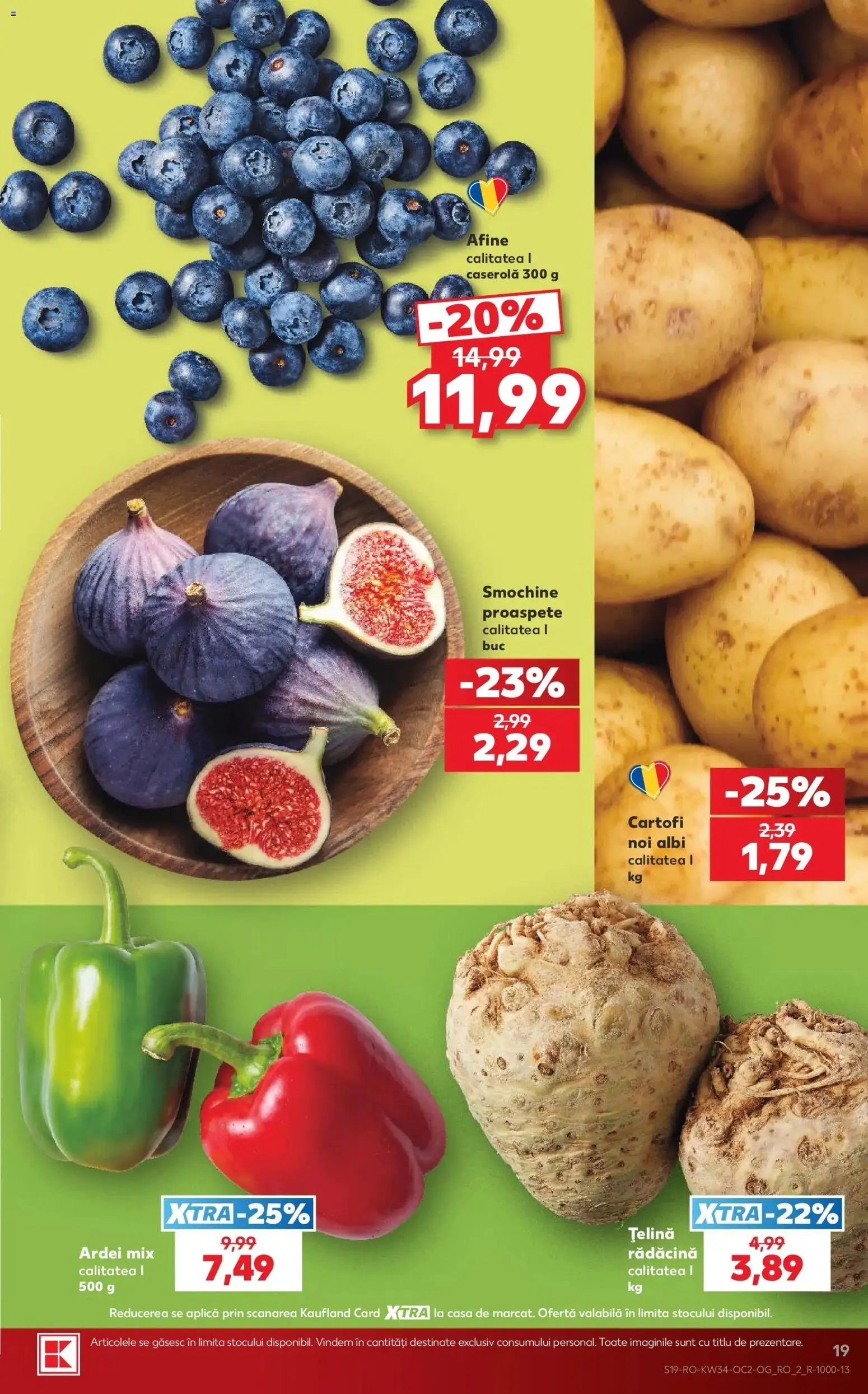 Catalog Kaufland 19 - 24 August 2026 | Pagina 19 | Produse: Afine, Caserola, Ardei, Cartofi