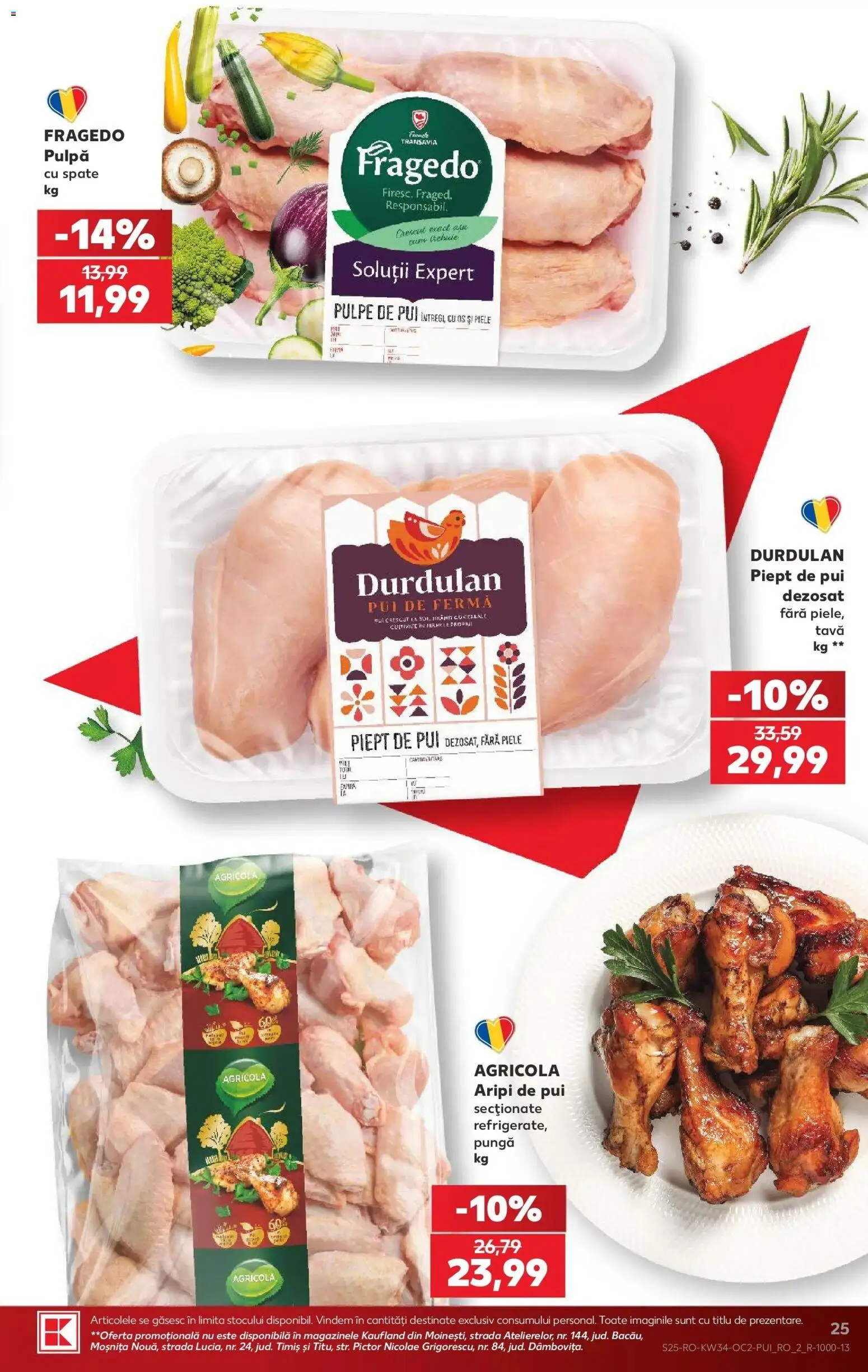 Catalog Kaufland 19 - 24 August 2026 | Pagina 25 | Produse: Pungă, Tava, Agricola, Pui
