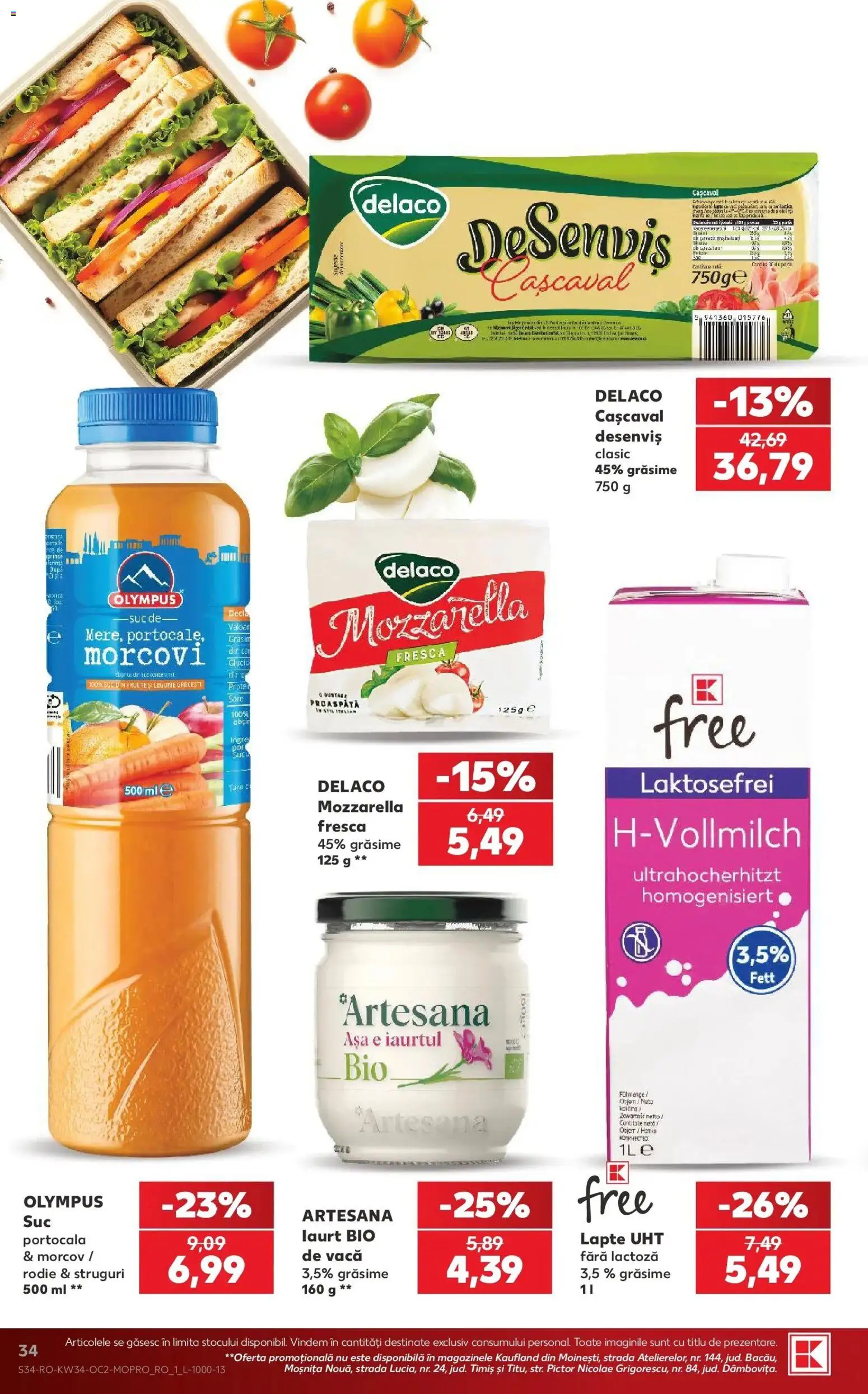 Catalog Kaufland 19 - 24 August 2026 | Pagina 34 | Produse: Struguri, Lapte, Legume, Sare