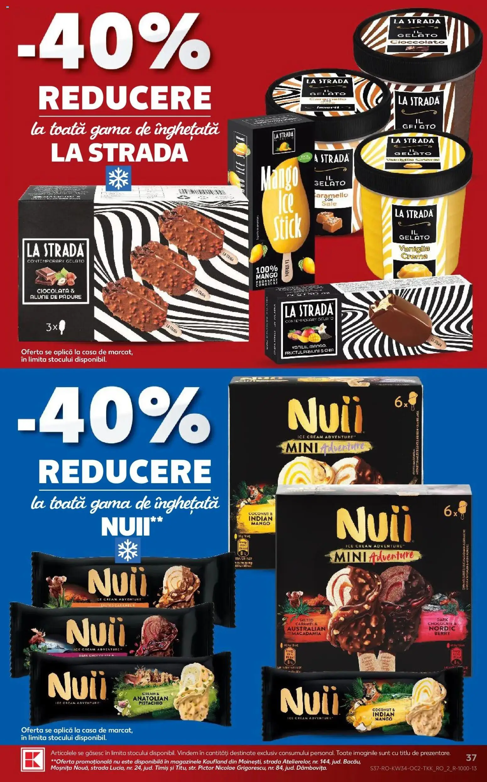 Catalog Kaufland 19 - 24 August 2026 | Pagina 37 | Produse: Aplică, Cremă, Înghețată, Alune de pădure
