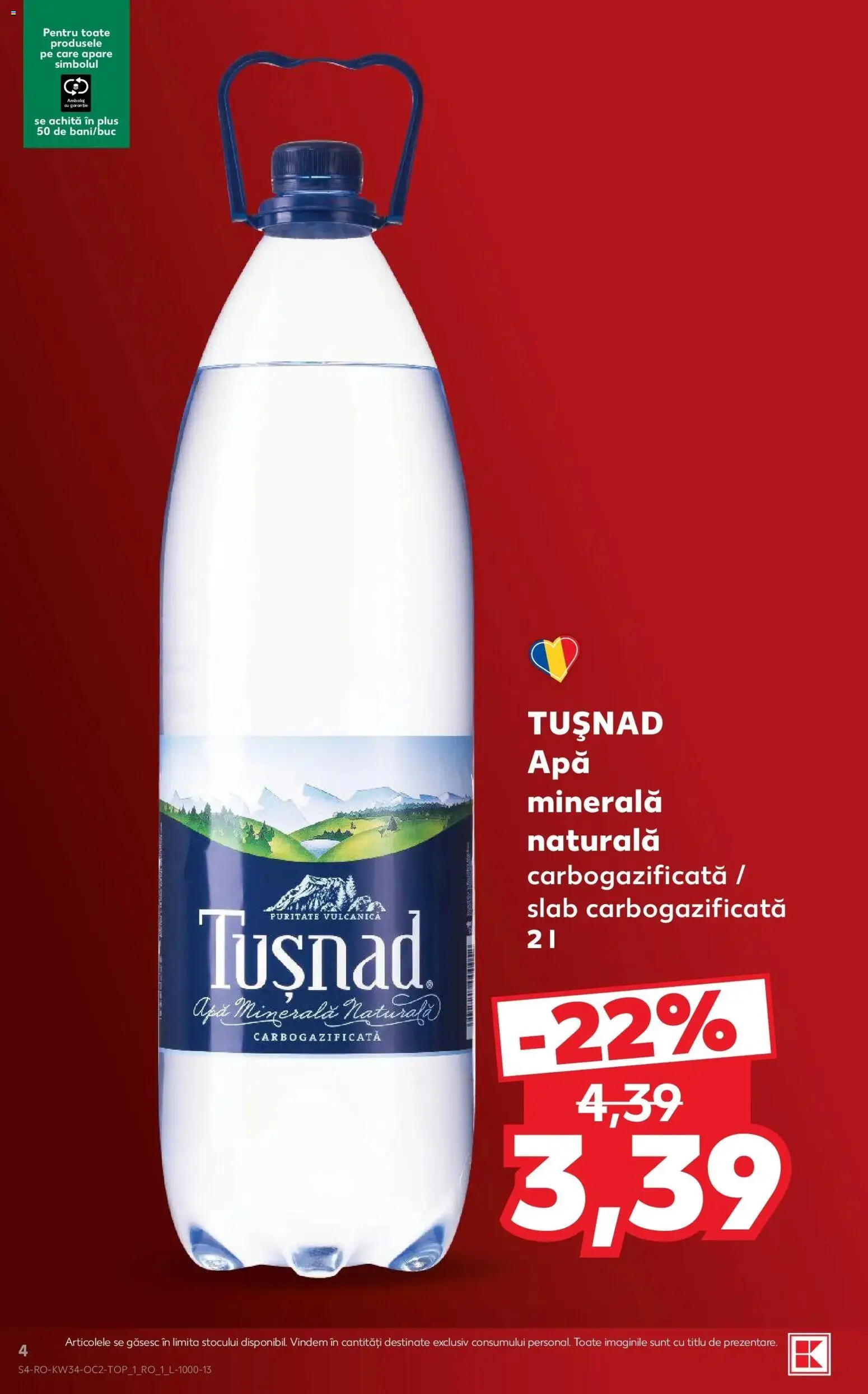 Catalog Kaufland 19 - 24 August 2026 | Pagina 4 | Produse: Apă, Plus