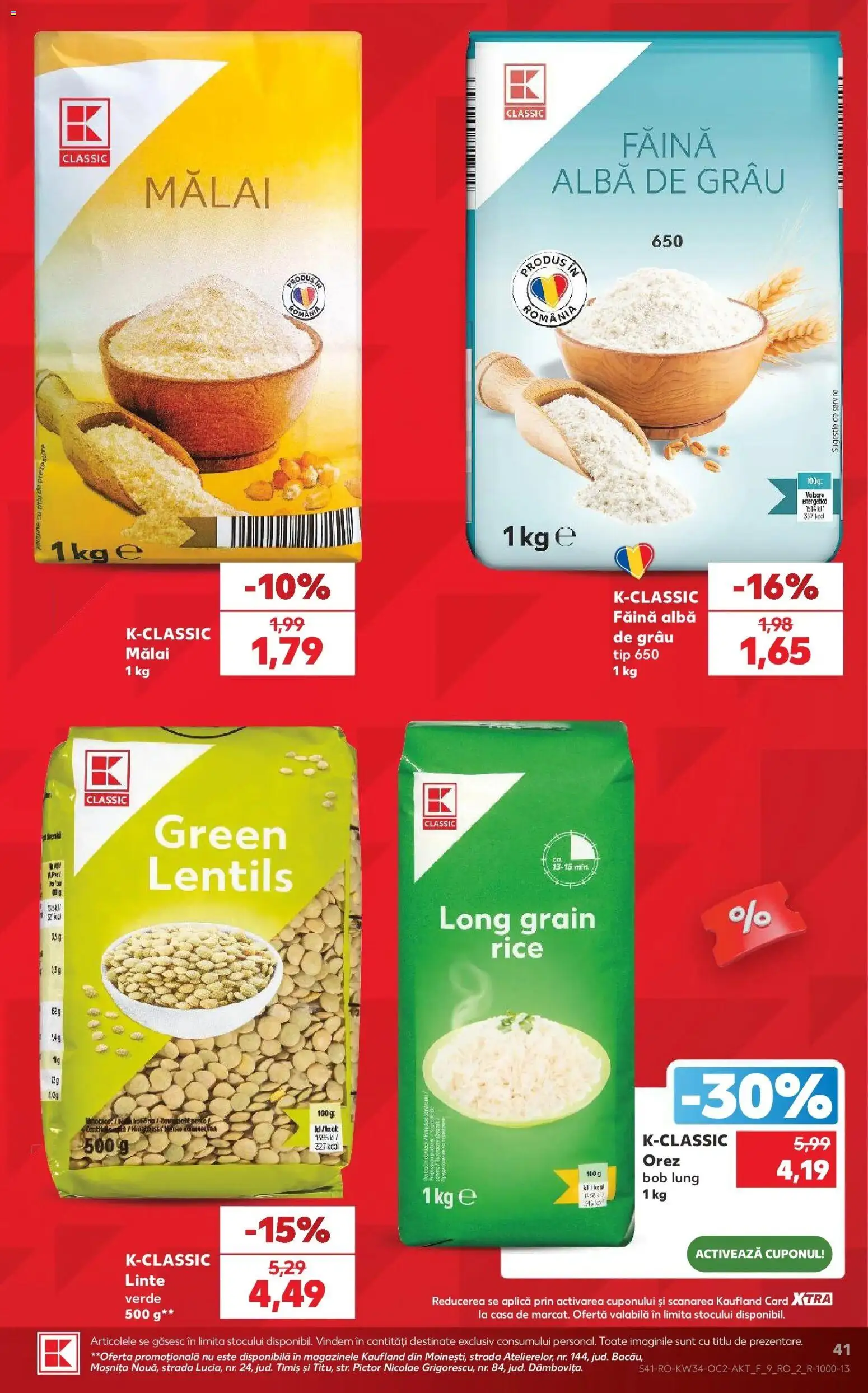 Catalog Kaufland 19 - 24 August 2026 | Pagina 41 | Produse: Aplică, Făină, Mălai, Tip