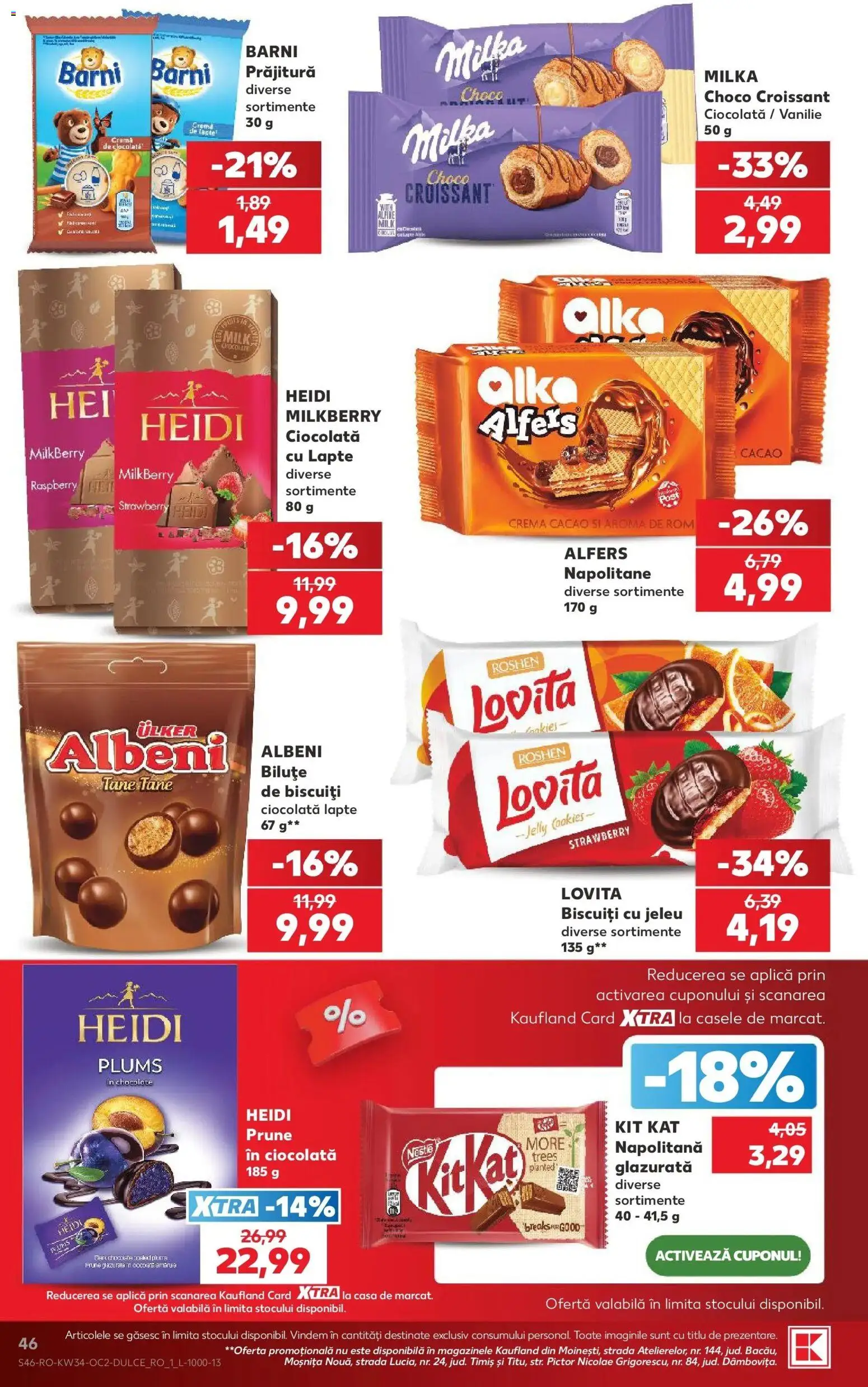 Catalog Kaufland 19 - 24 August 2026 | Pagina 46 | Produse: Croissant, Aplică, Prăjitură, Napolitane