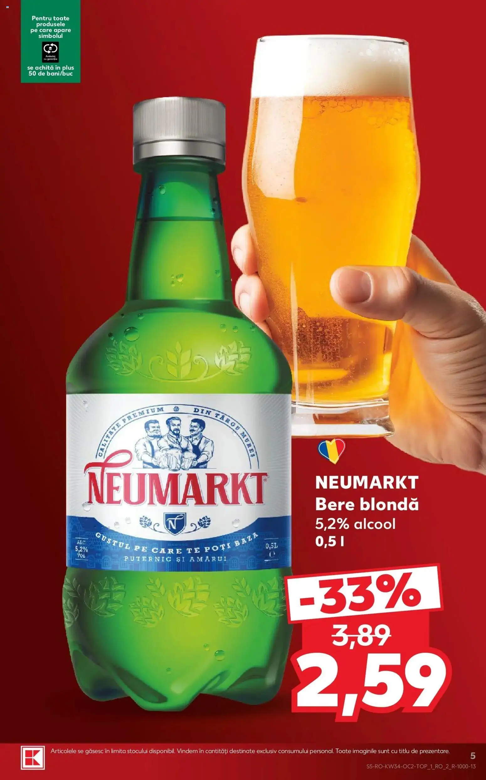 Catalog Kaufland 19 - 24 August 2026 | Pagina 5 | Produse: Bere, Plus