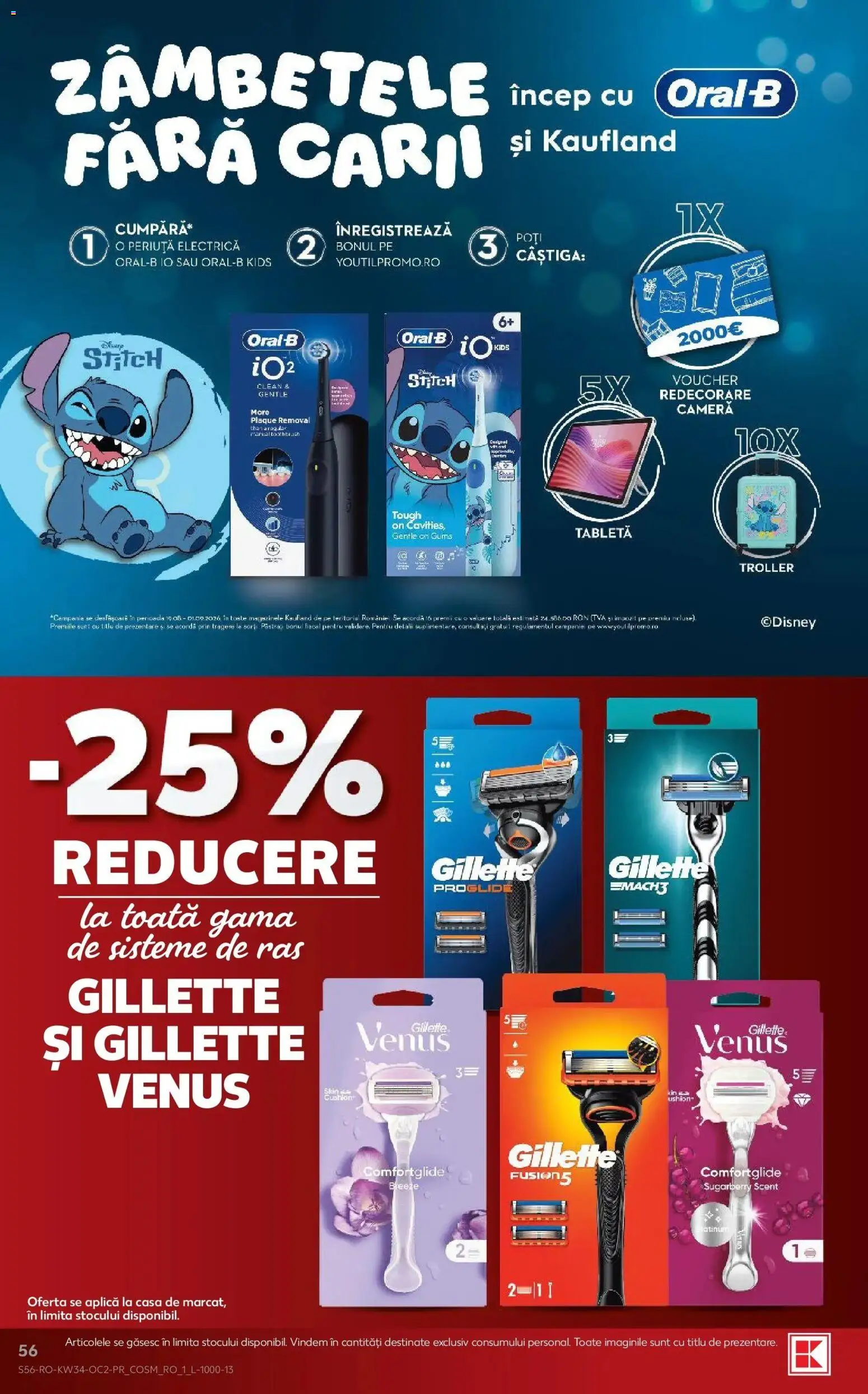 Catalog Kaufland 19 - 24 August 2026 | Pagina 56 | Produse: Electrică, Tabletă, Clean, Gillette Venus