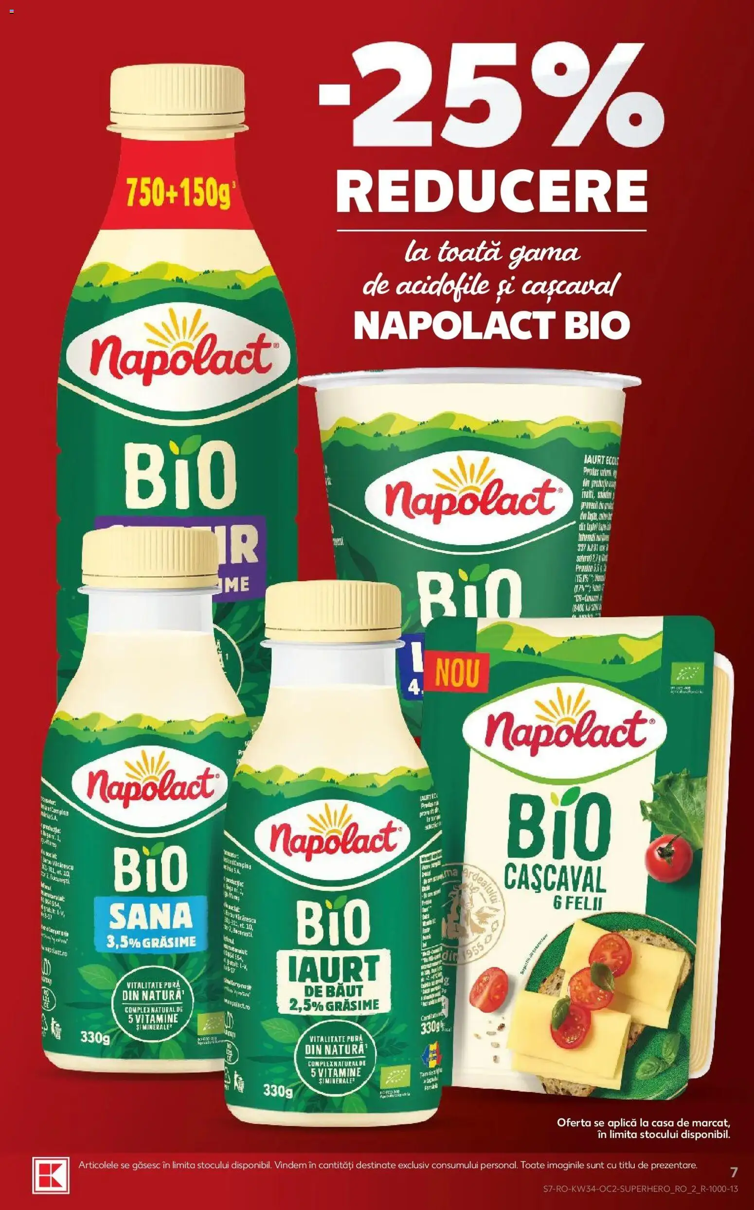 Catalog Kaufland 19 - 24 August 2026 | Pagina 7 | Produse: Bio, Aplică, Cașcaval, Iaurt