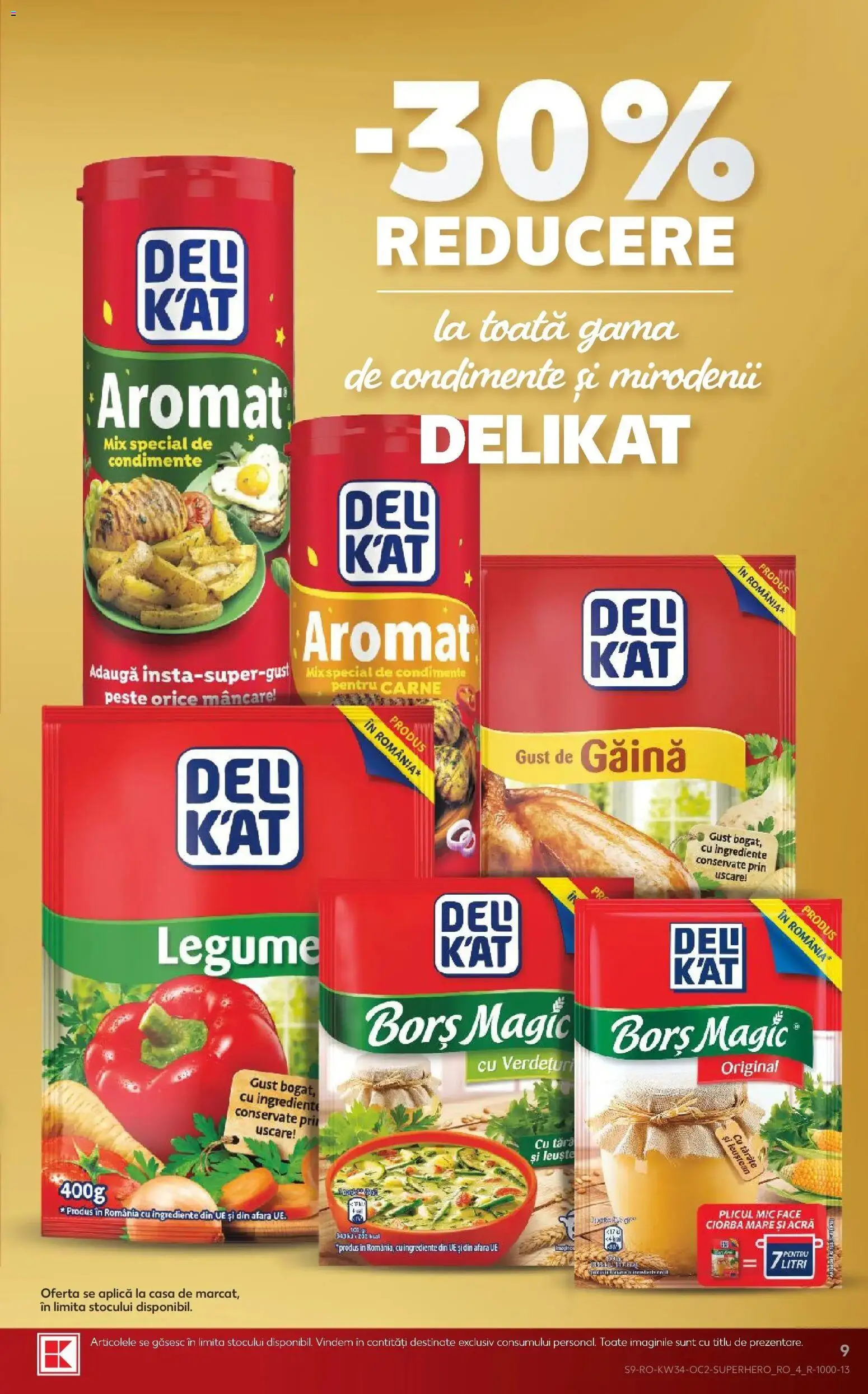 Catalog Kaufland 19 - 24 August 2026 | Pagina 9 | Produse: Ciorba, Pește, Condimente, Legume