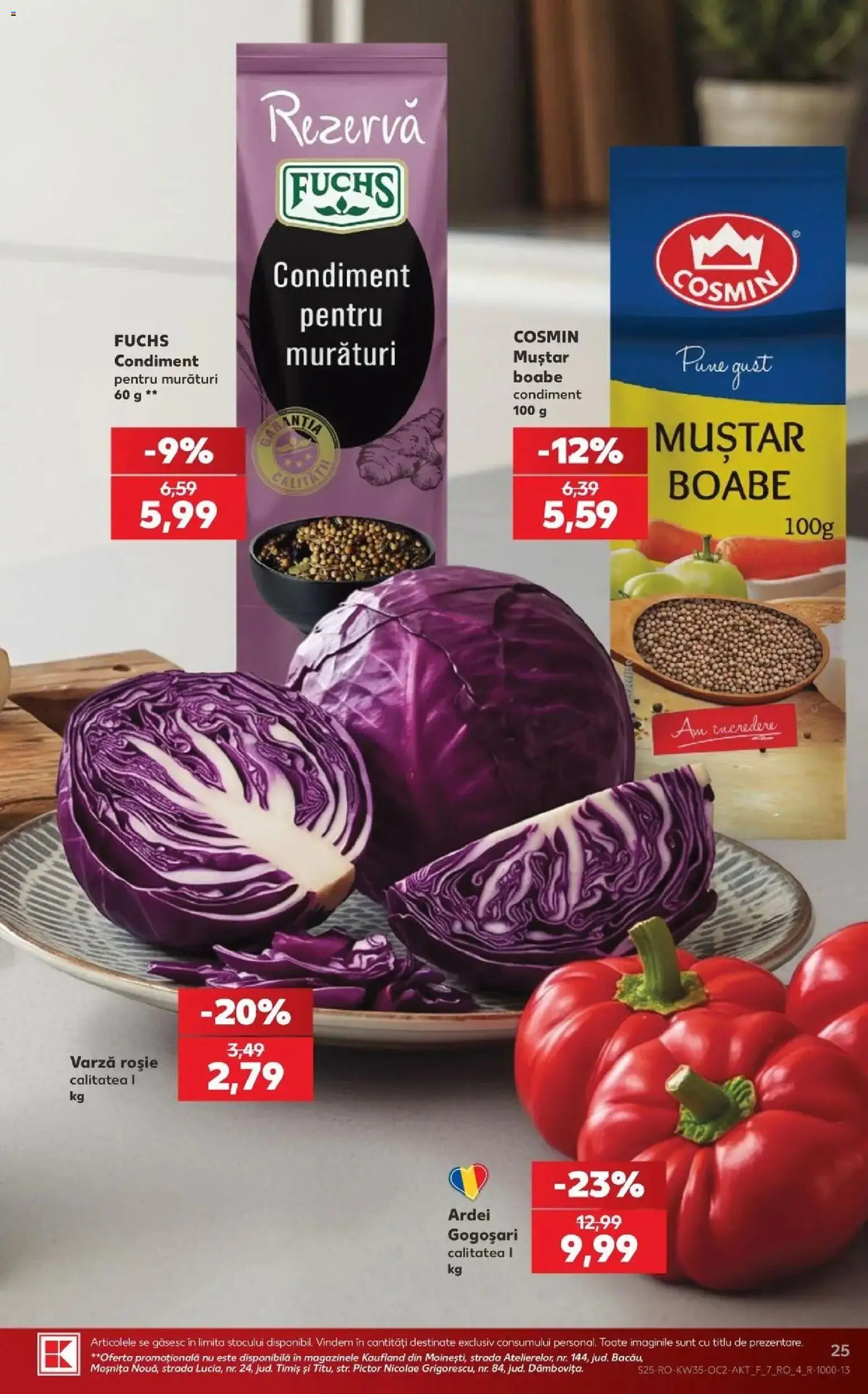 Catalog Kaufland 26 - 31 August 2026 | Pagina 25 | Produse: Varză, Ardei, Muștar