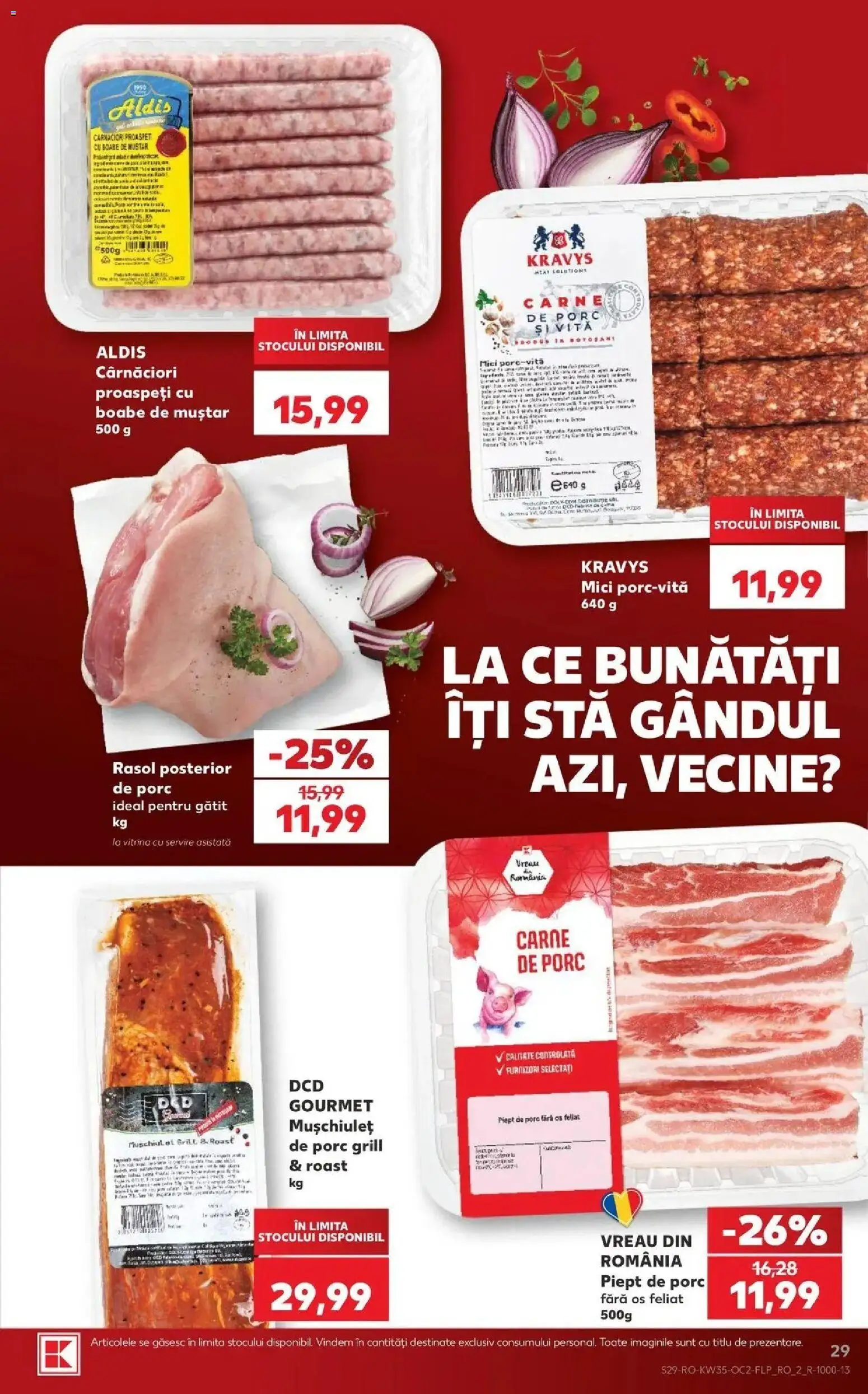 Catalog Kaufland 26 - 31 August 2026 | Pagina 29 | Produse: Grill, Mici, Muștar, Rasol