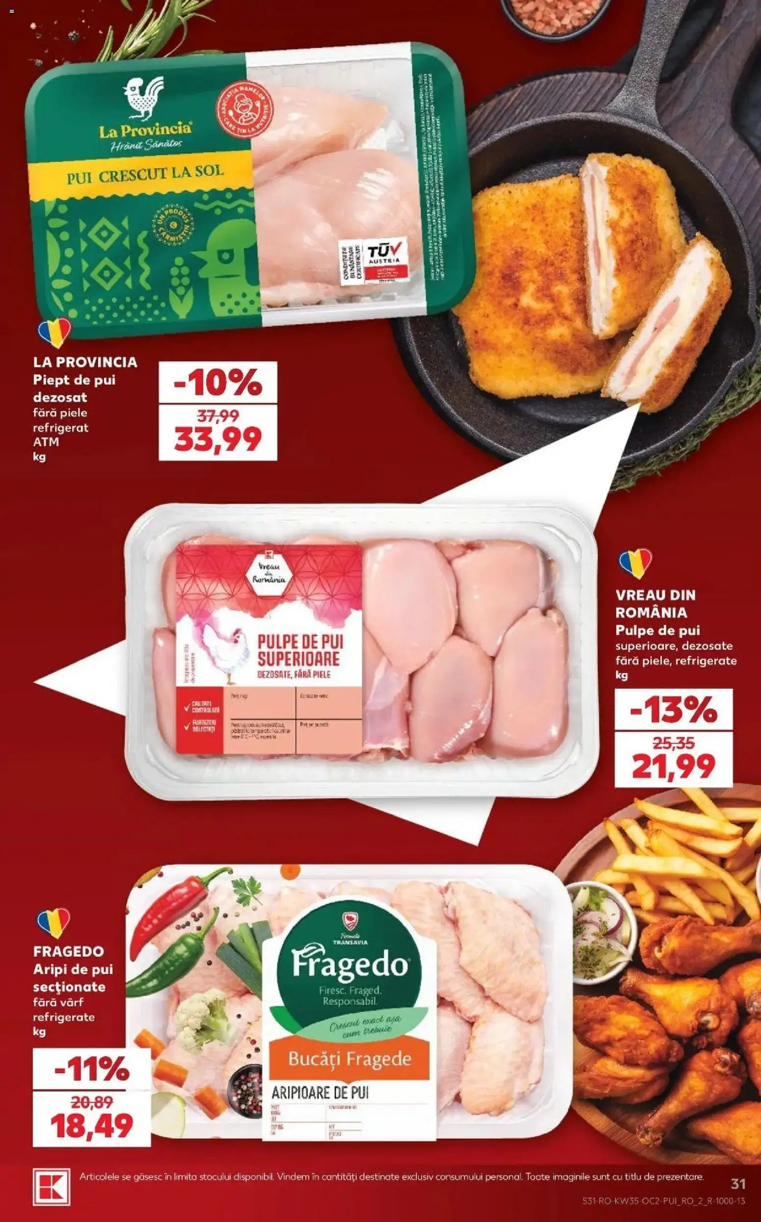 Catalog Kaufland 26 - 31 August 2026 | Pagina 31 | Produse: La provincia, Pui