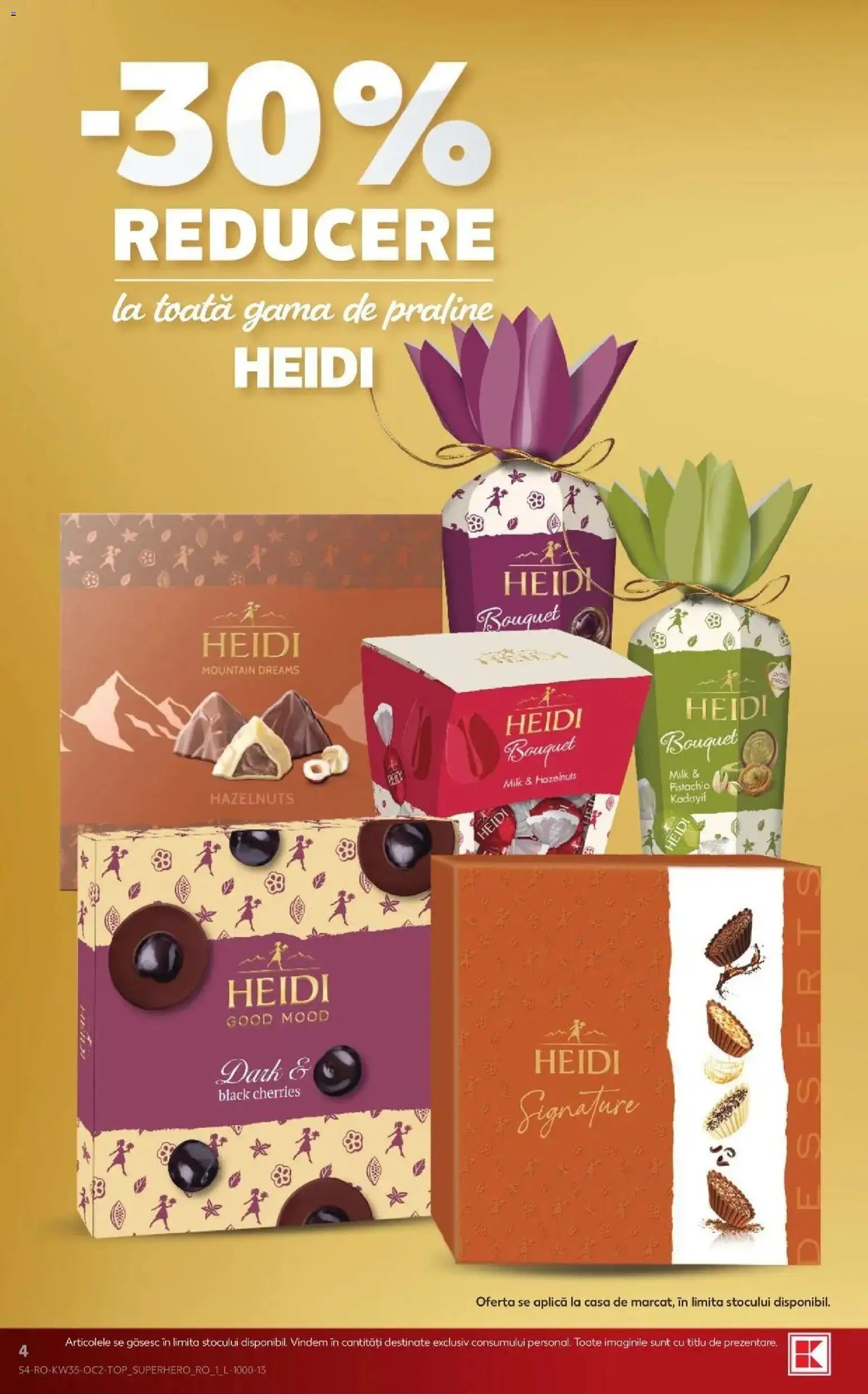 Catalog Kaufland 26 - 31 August 2026 | Pagina 4 | Produse: Aplică, Praline, Heidi, Black