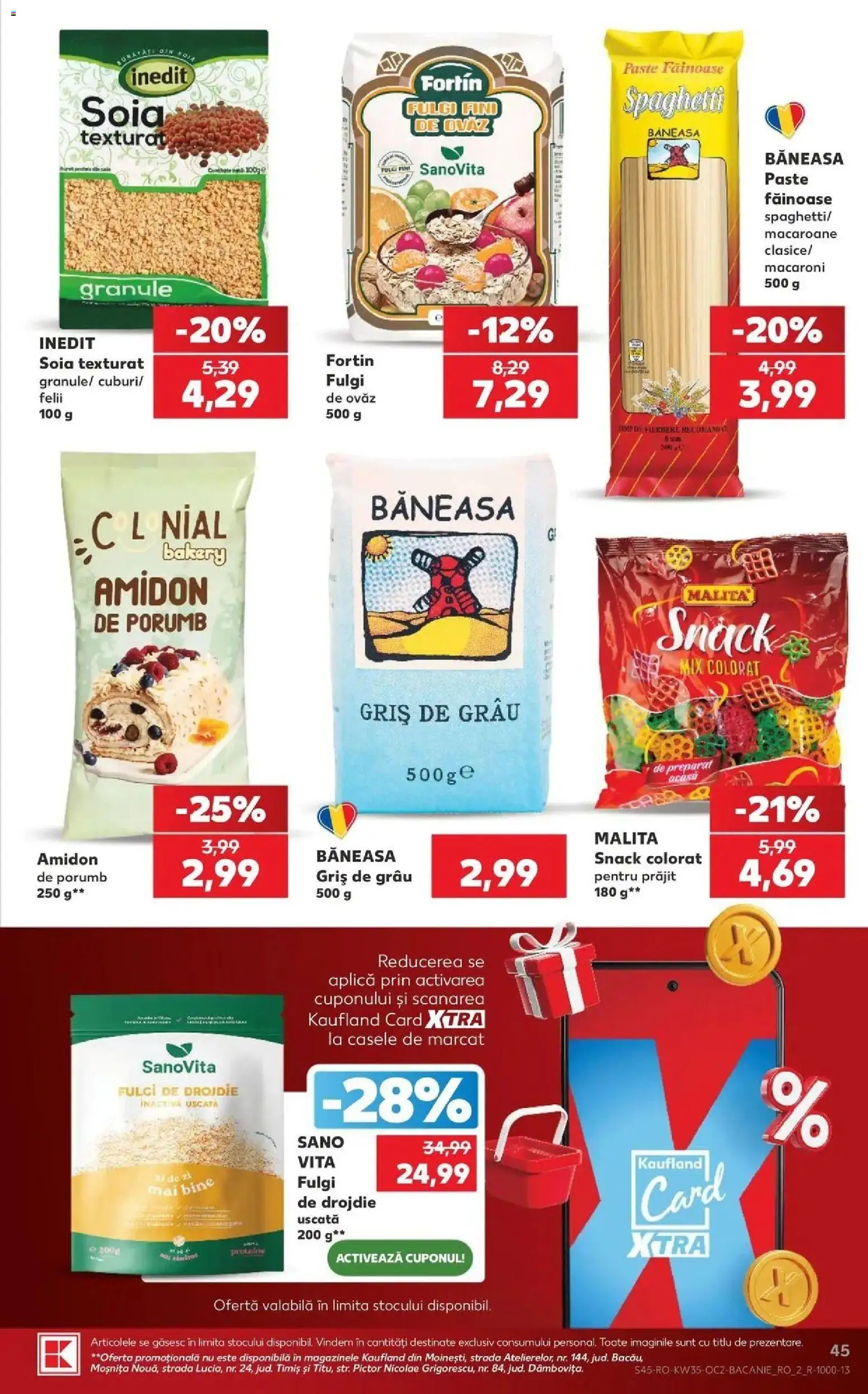 Catalog Kaufland 26 - 31 August 2026 | Pagina 45 | Produse: Vită, Aplică, Fulgi, Porumb