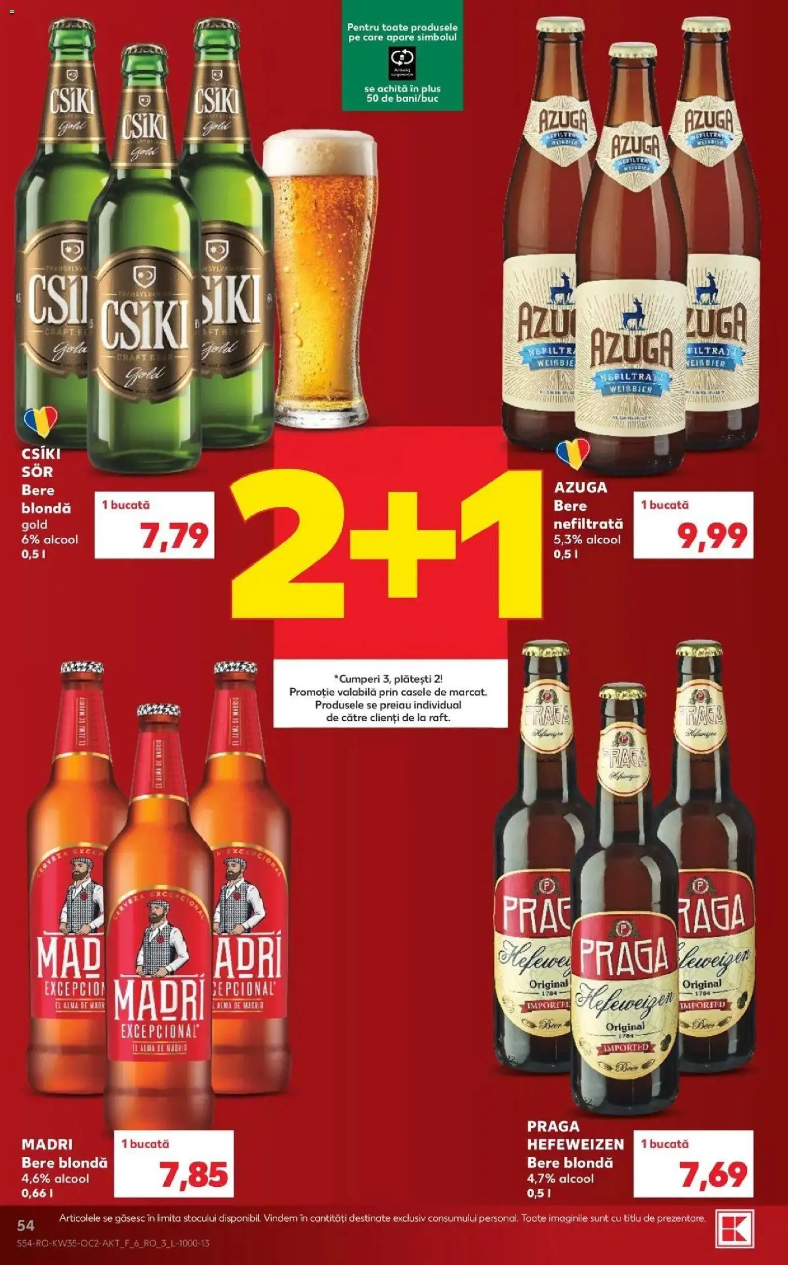 Catalog Kaufland 26 - 31 August 2026 | Pagina 54 | Produse: Bere, Plus