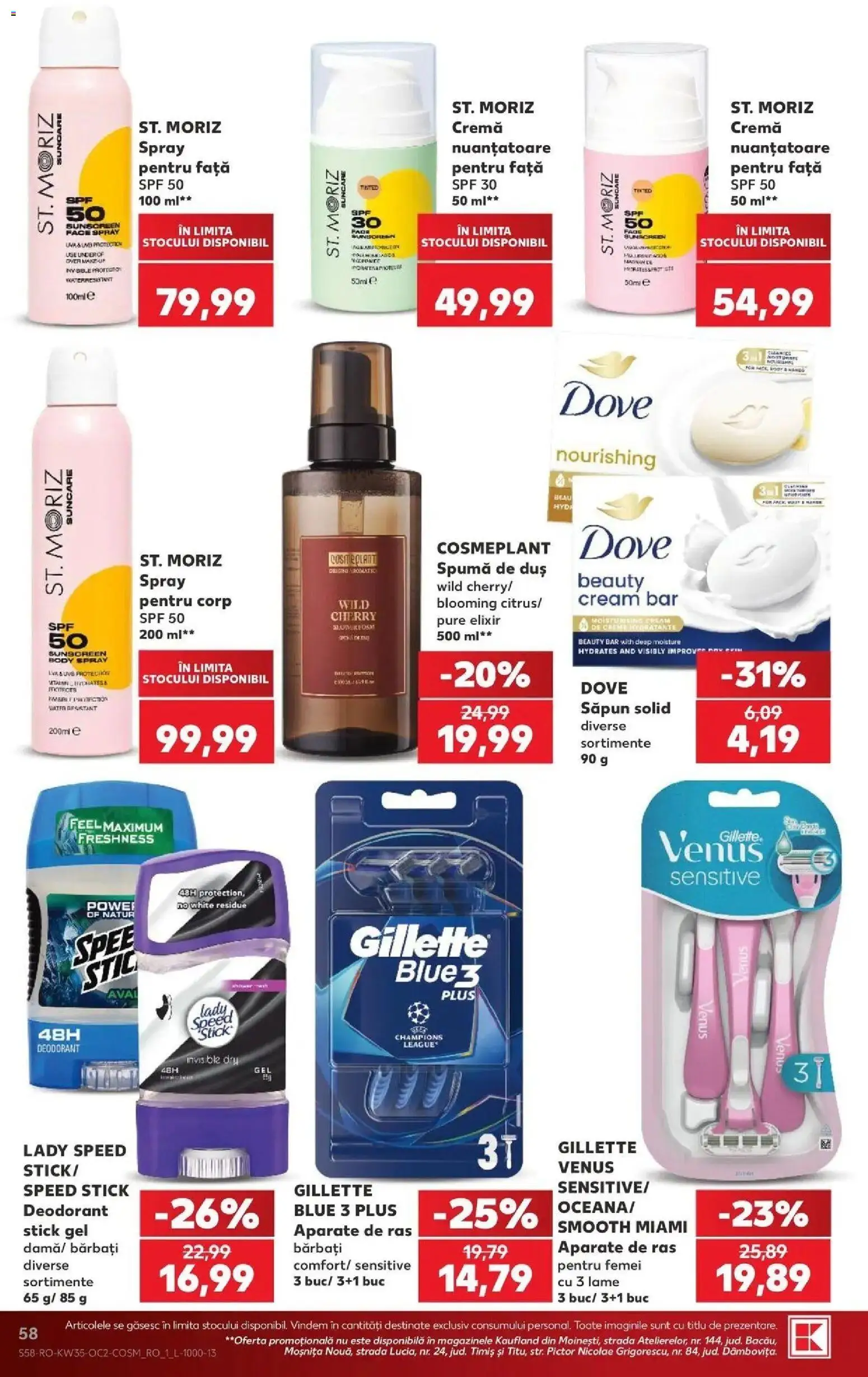 Catalog Kaufland 26 - 31 August 2026 | Pagina 58 | Produse: Săpun solid, Duș, Cremă, Deodorant