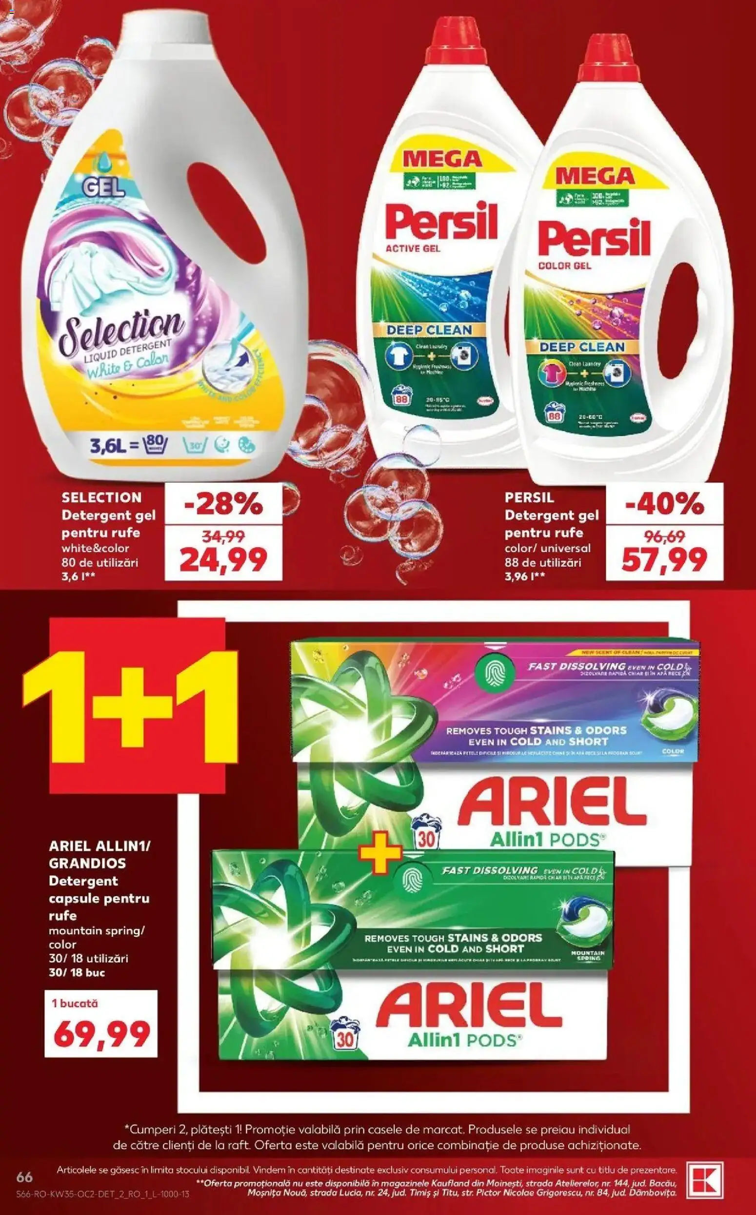 Catalog Kaufland 26 - 31 August 2026 | Pagina 66 | Produse: Clean, Active, Detergent, Apă