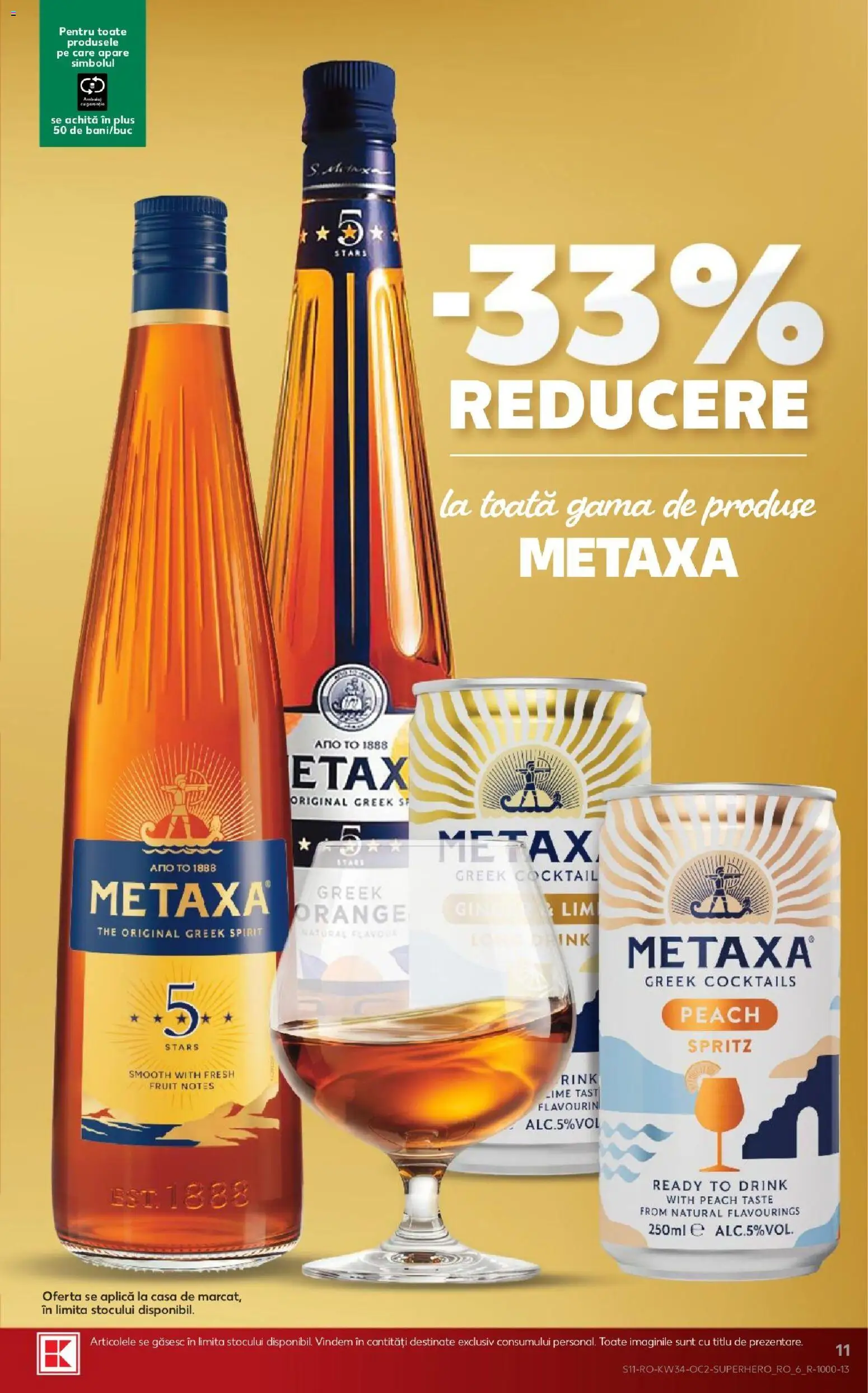 Catalog Kaufland 19 - 24 August 2026 | Pagina 11 | Produse: Aplică, Metaxa, Cocktail, Plus