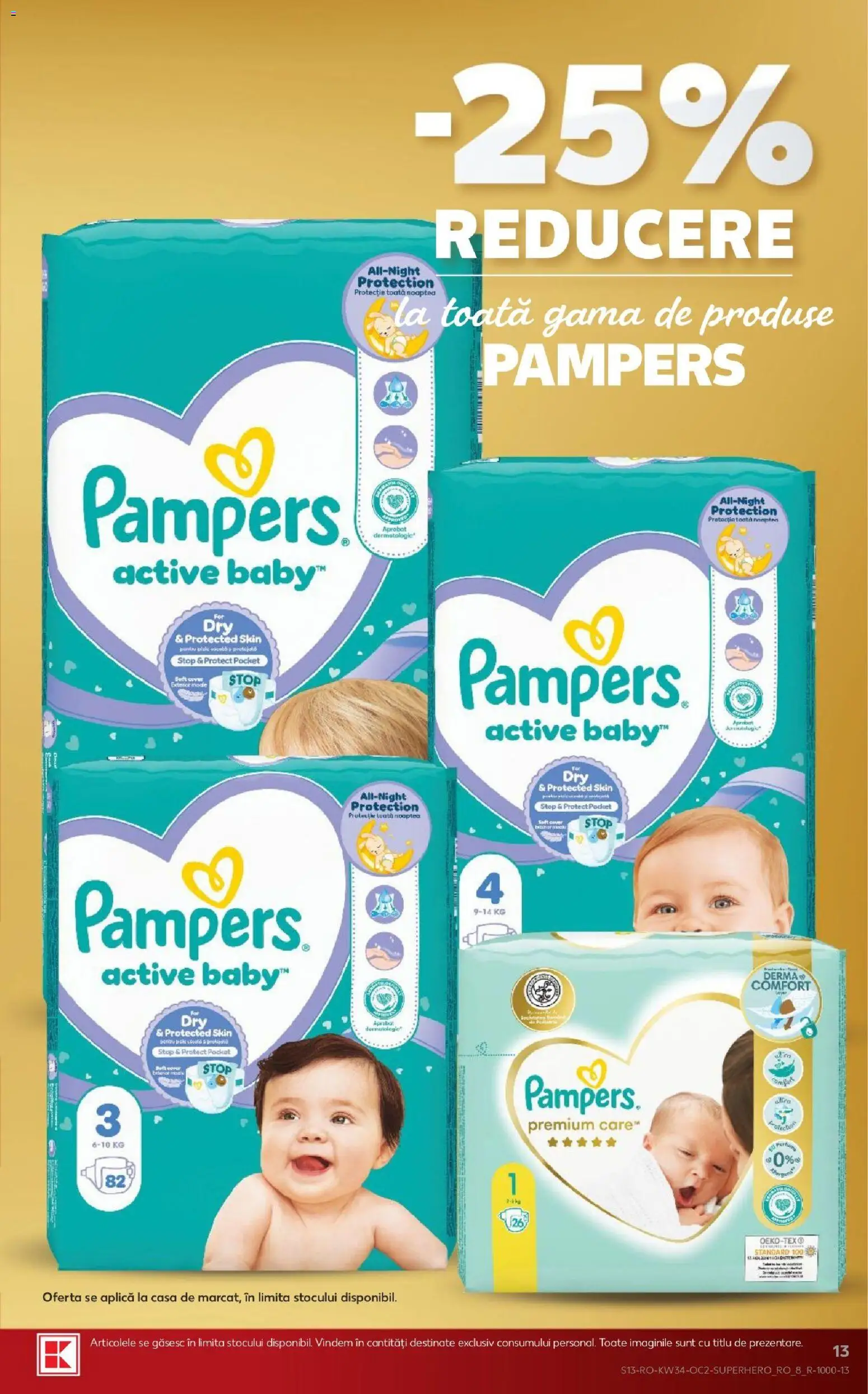 Catalog Kaufland 19 - 24 August 2026 | Pagina 13 | Produse: Baby, Premium, Pampers, Active