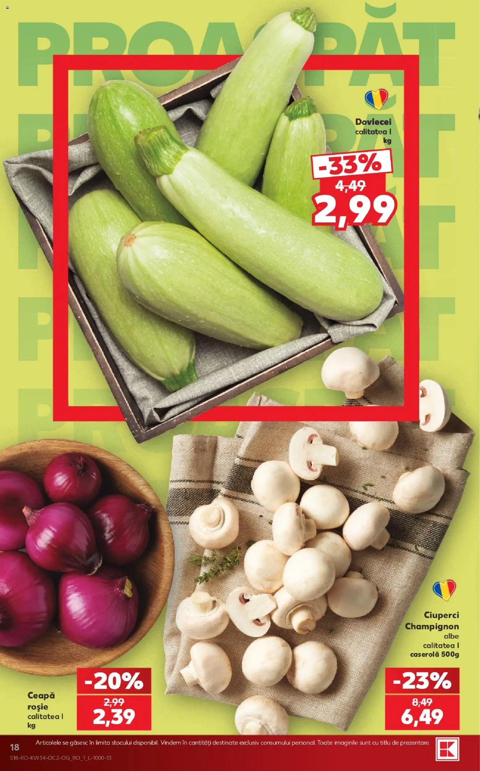 Catalog Kaufland 19 - 24 August 2026 | Pagina 18 | Produse: Caserola, Ciuperci, Ceapă