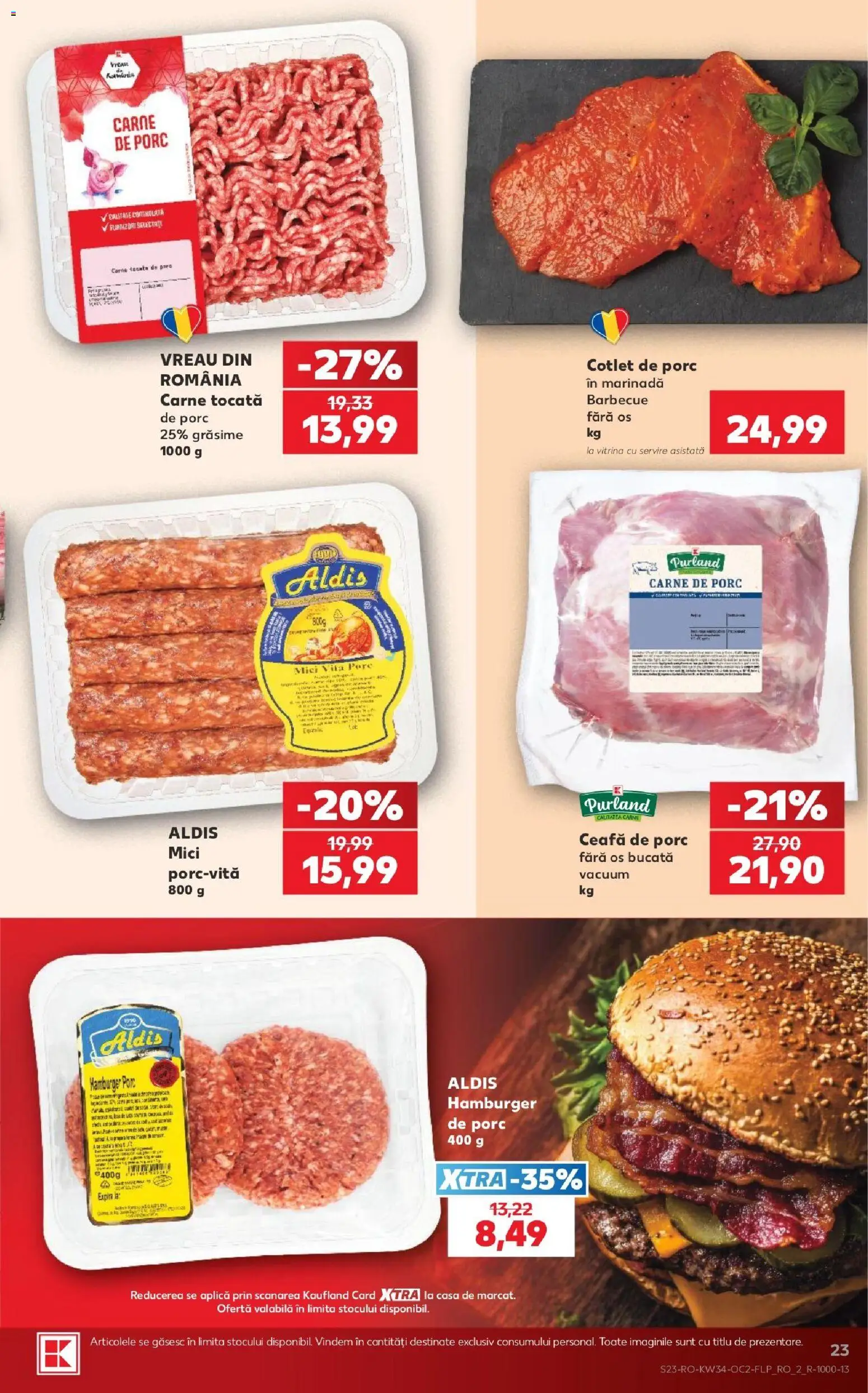 Catalog Kaufland 19 - 24 August 2026 | Pagina 23 | Produse: Aplică, Cotlet, Carne De Porc, Carne tocată
